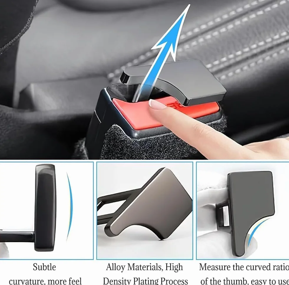 4 Pezzi Accessori Auto Interno 42×23×35mm Universale Accessori Auto Nero Accessori Auto Ricambi