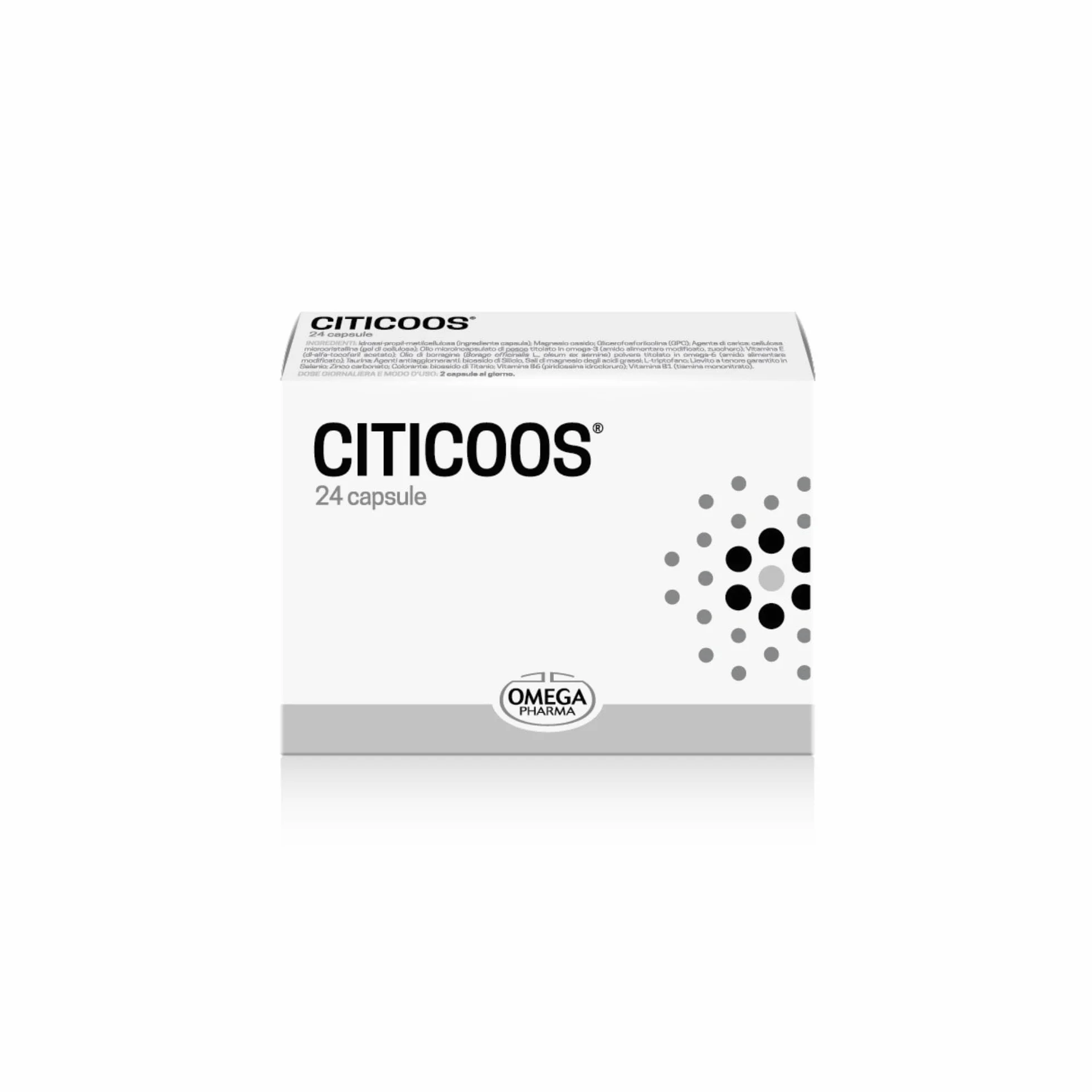 Omega Pharma Citicoos Integratore Alimentare Stress Psichico 24 Capsule