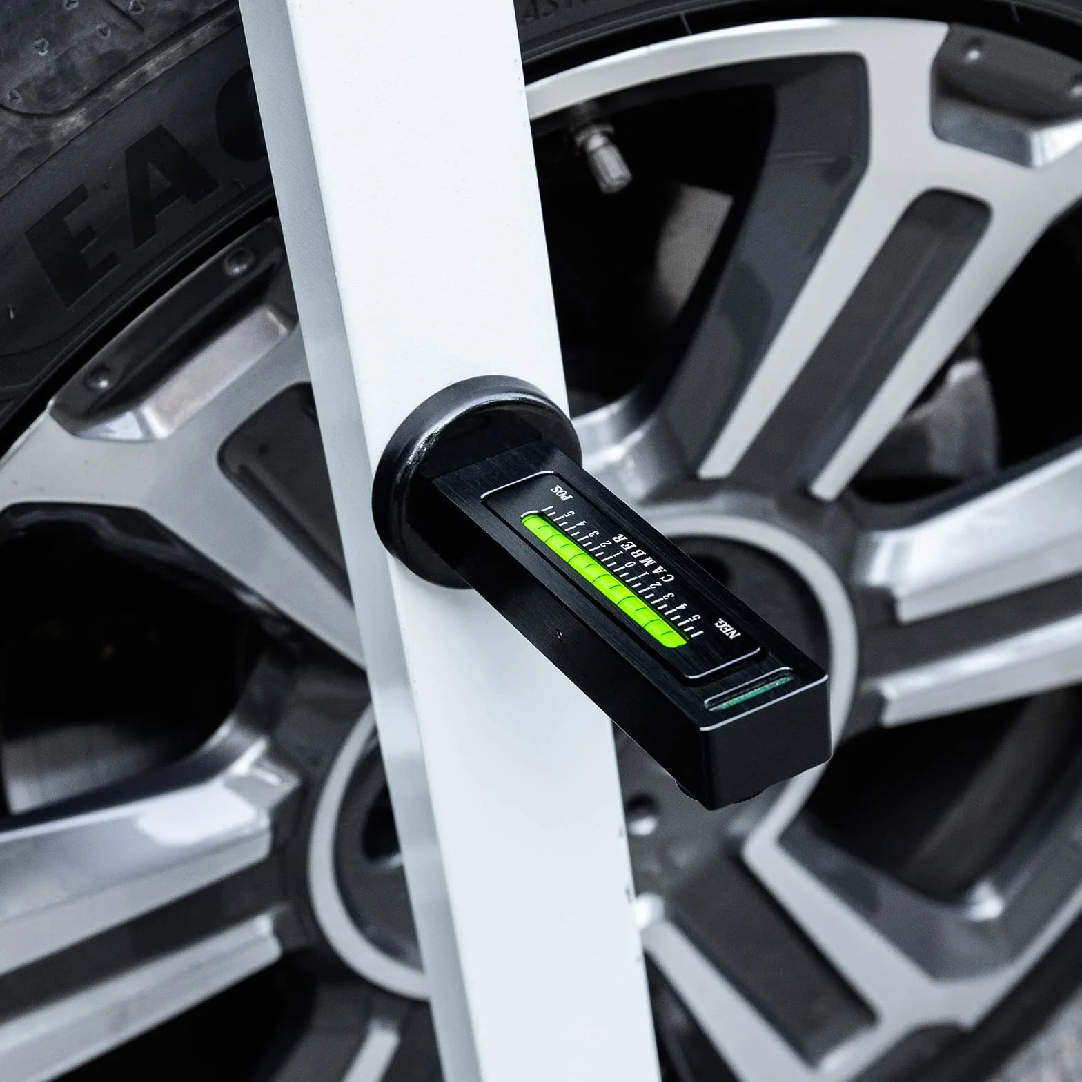 Toolwiz Calibro Magnetico Regolabile Nero per Allineamento Ruote Auto Camber Strumento