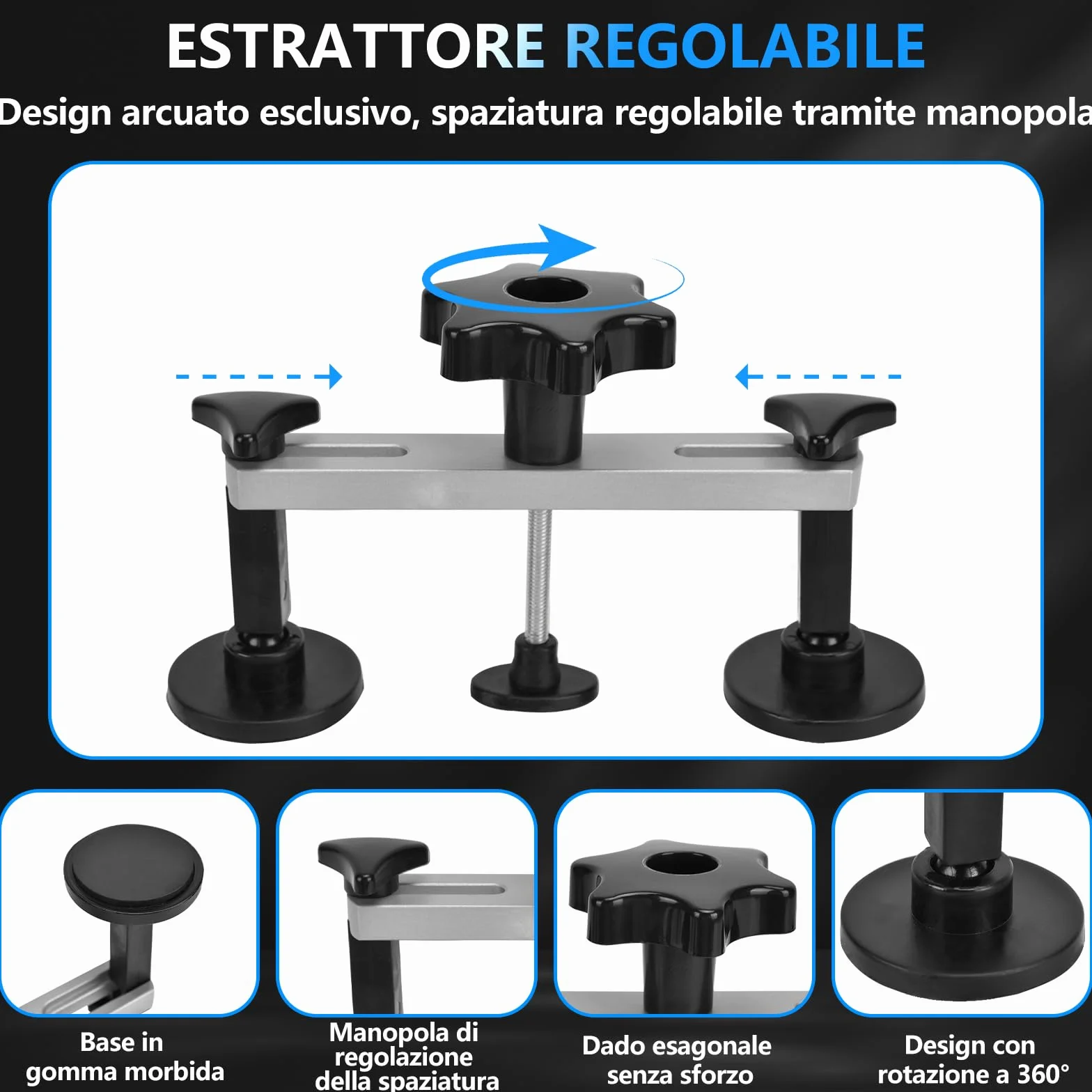 Tirabolli Carrozzeria Kit 119Pcs - Ventosa Auto Ripara Ammaccature Estrattore Senza Vernice Strumento Riparazione Grandine