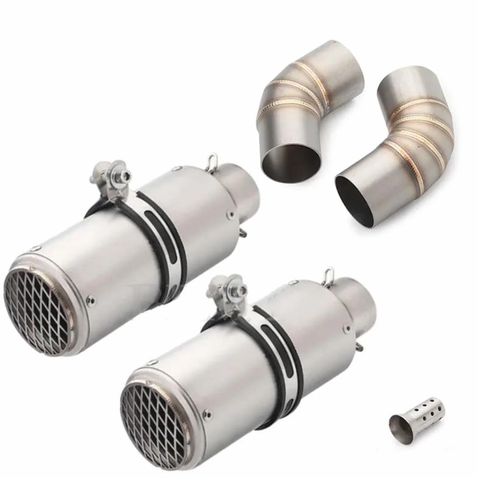 Tubo Di Scarico Per Motocicletta Tubo Di Collegamento Centrale Centrale Con Terminali Di Coda Silenziatore Per Ducati Per Monster 695 696 795 796 1100(Style 6)