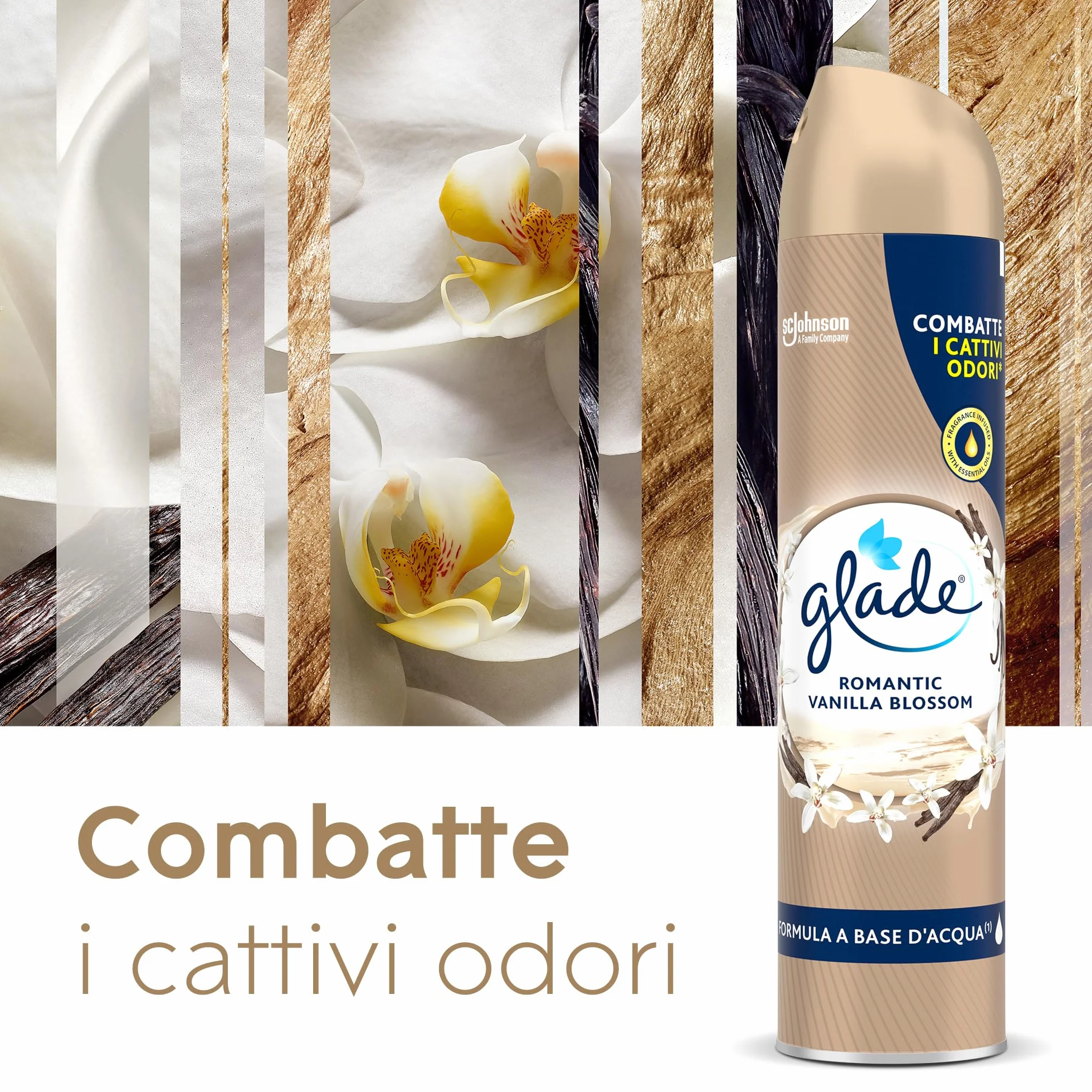 Glade Deodorante per Ambienti Spray Vaniglia 12x300ml