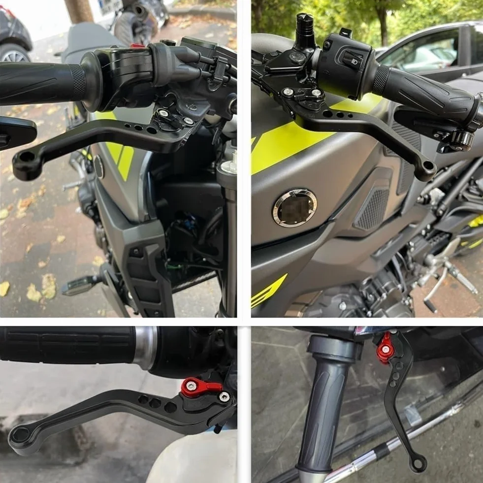 Accessori Moto Per Z750 Z 750 (non per il modello Z750S) 2007-2012 2008 2009 2010 2011 CNC Alluminio Regolabile Breve Freno Leve di Frizione Maniglia (Colore: Nero)