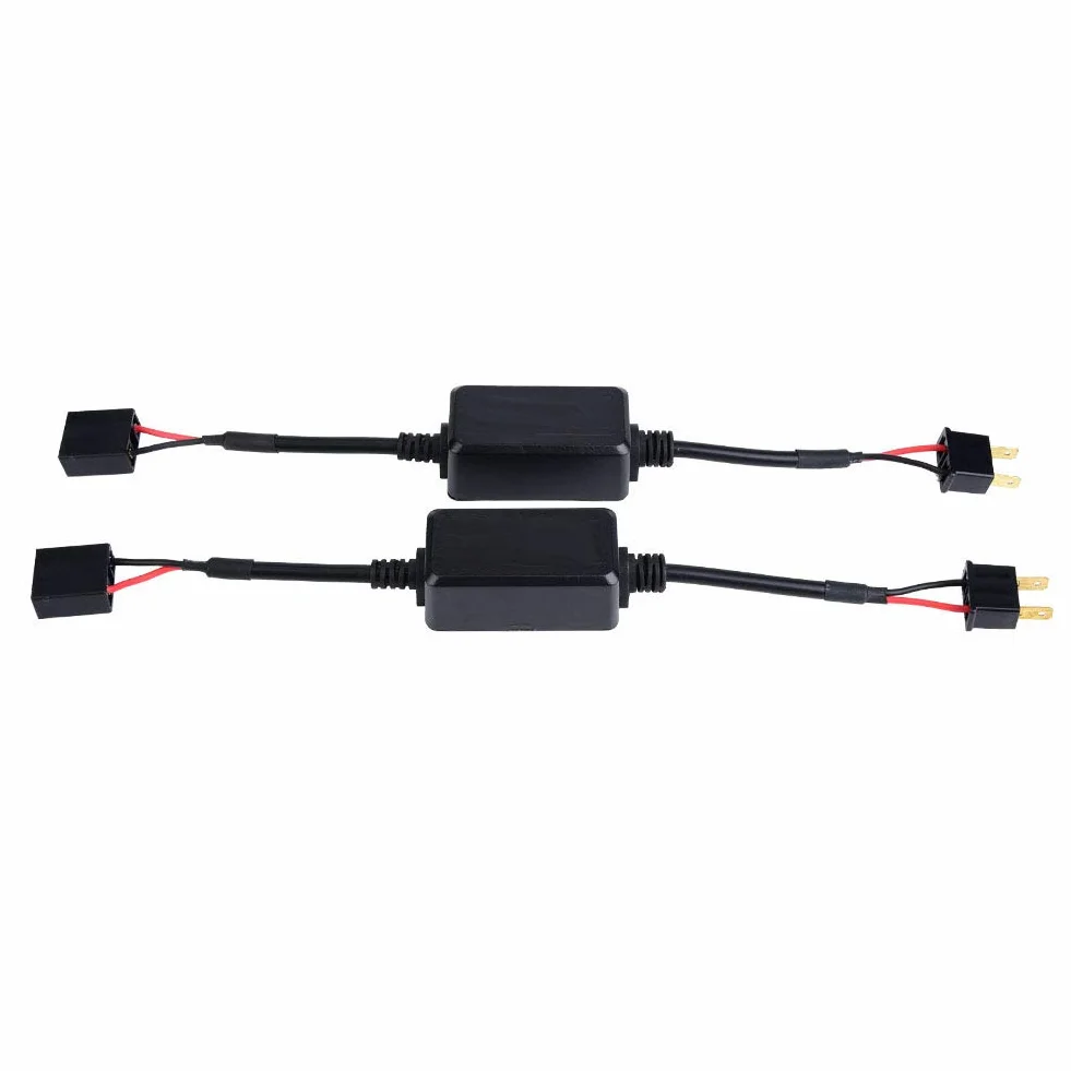 Resistenze Per H7 Canbus Moto Error 2Pcs Car LED Headlight Decoder Radio Replacement Anti-Interference Fault Canceler Filter Automotive