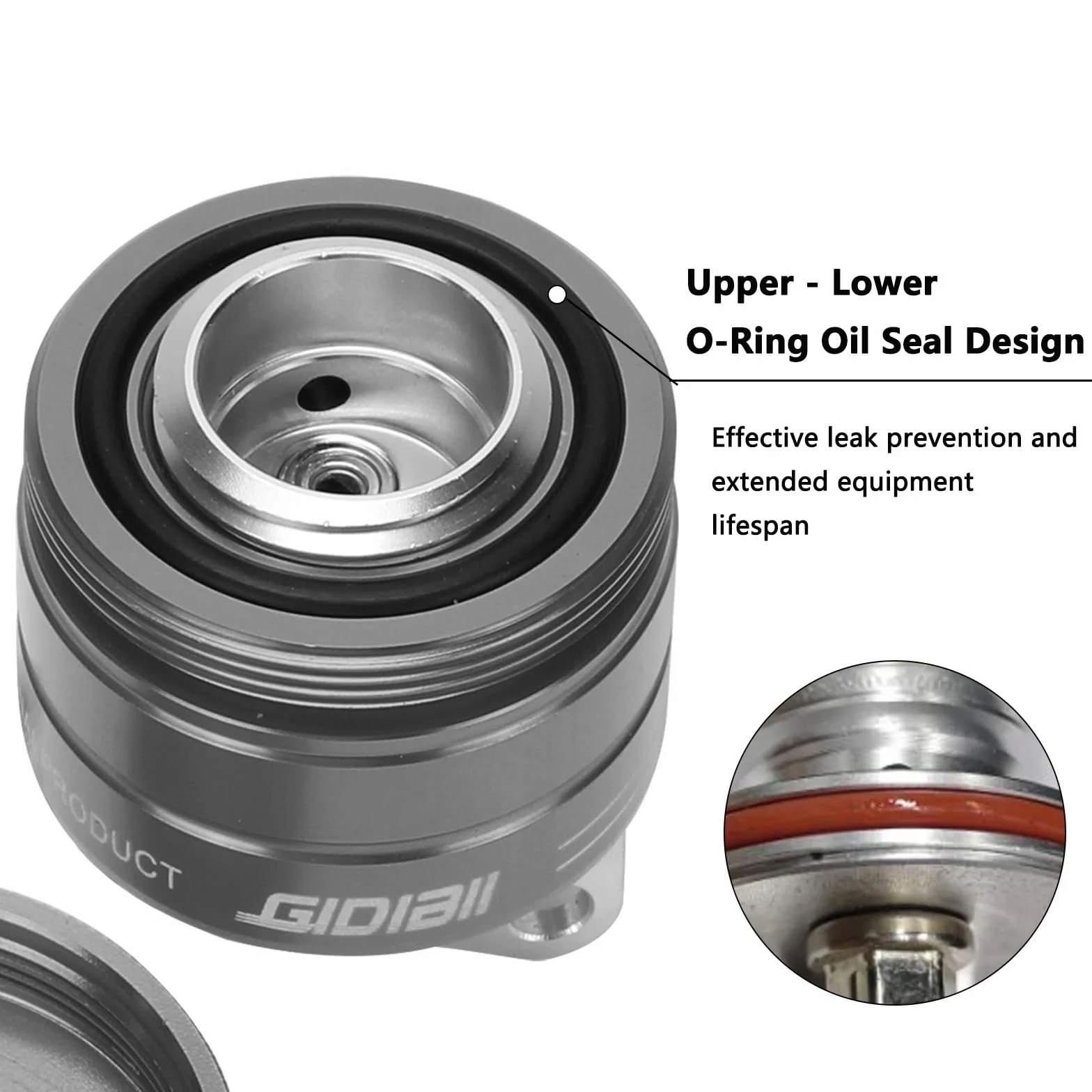 Olio lubrificante per catena moto, con controllo manuale automatico, parte della tazza dell'olio della moto (grigio)