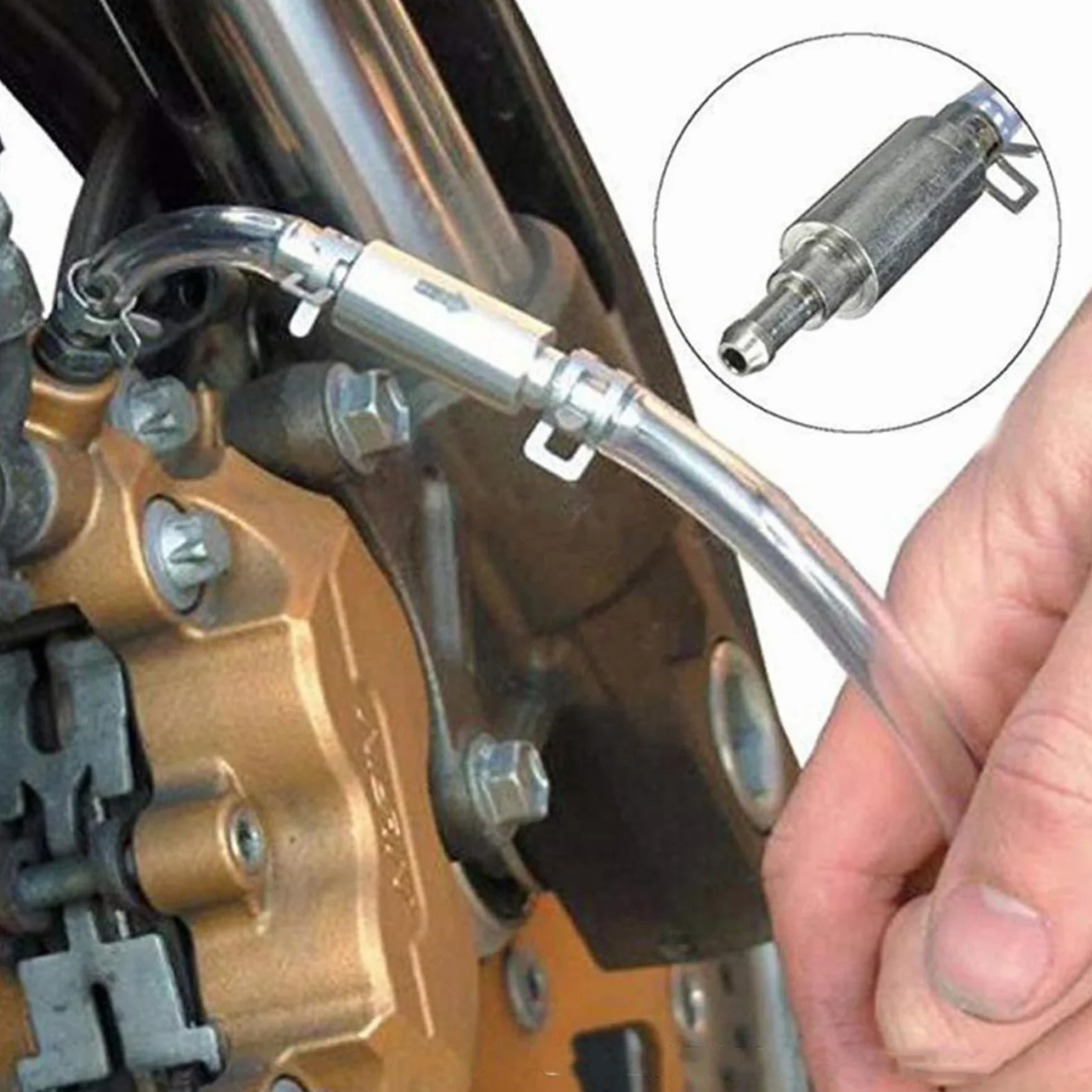Tubo Spurgo Freni, Estrattore Fluido Olio Strumento Spurgo Inversione Universali per Scooter Quad Sistema Frenante Riparazione Manutenzione