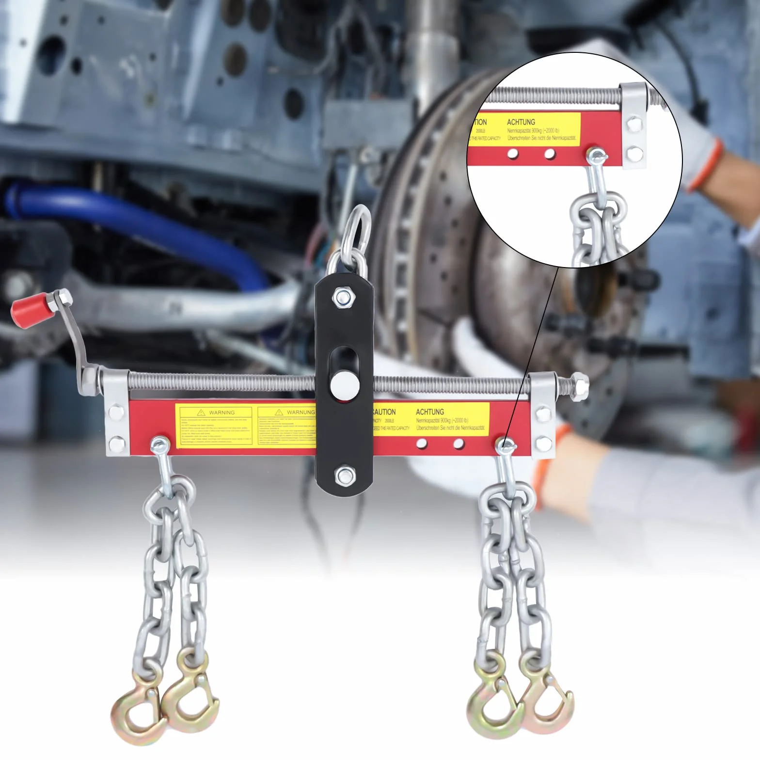 Balancer motore con manico 900 kg gru da officina
