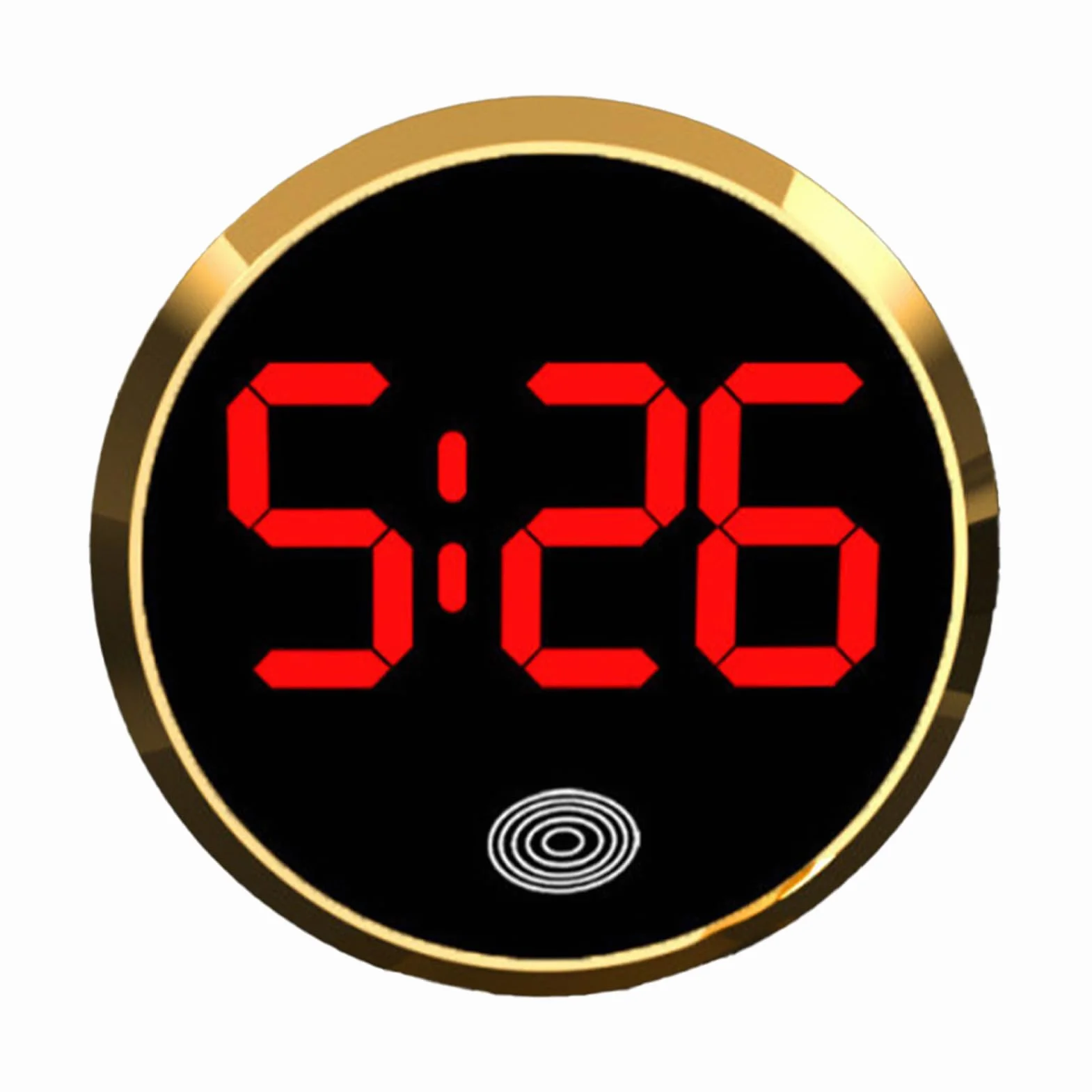 Orologio Da Cruscotto Per Auto, Mini Orologios Digitale, Orologio Rotondo Pers Presa D'Aria Con Controllo Tattile, Per Auto Veicoli, Camion, Camper E Casa