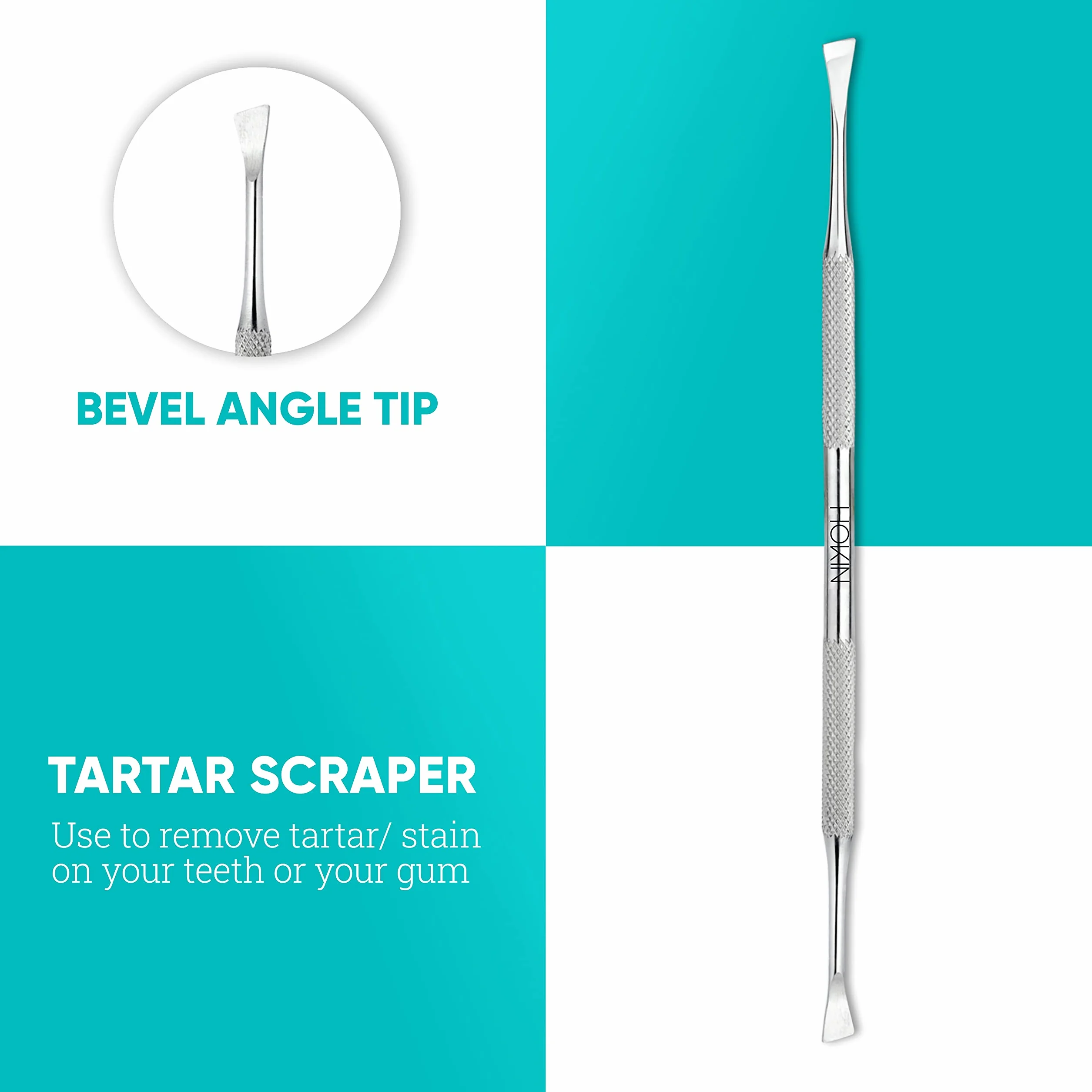HOKIN Ablatore Pulizia Denti Kit Igiene Dentale Placca Tartaro Rimozione Sbiancamento con Specchietto Dentista Cura Orale Domestico