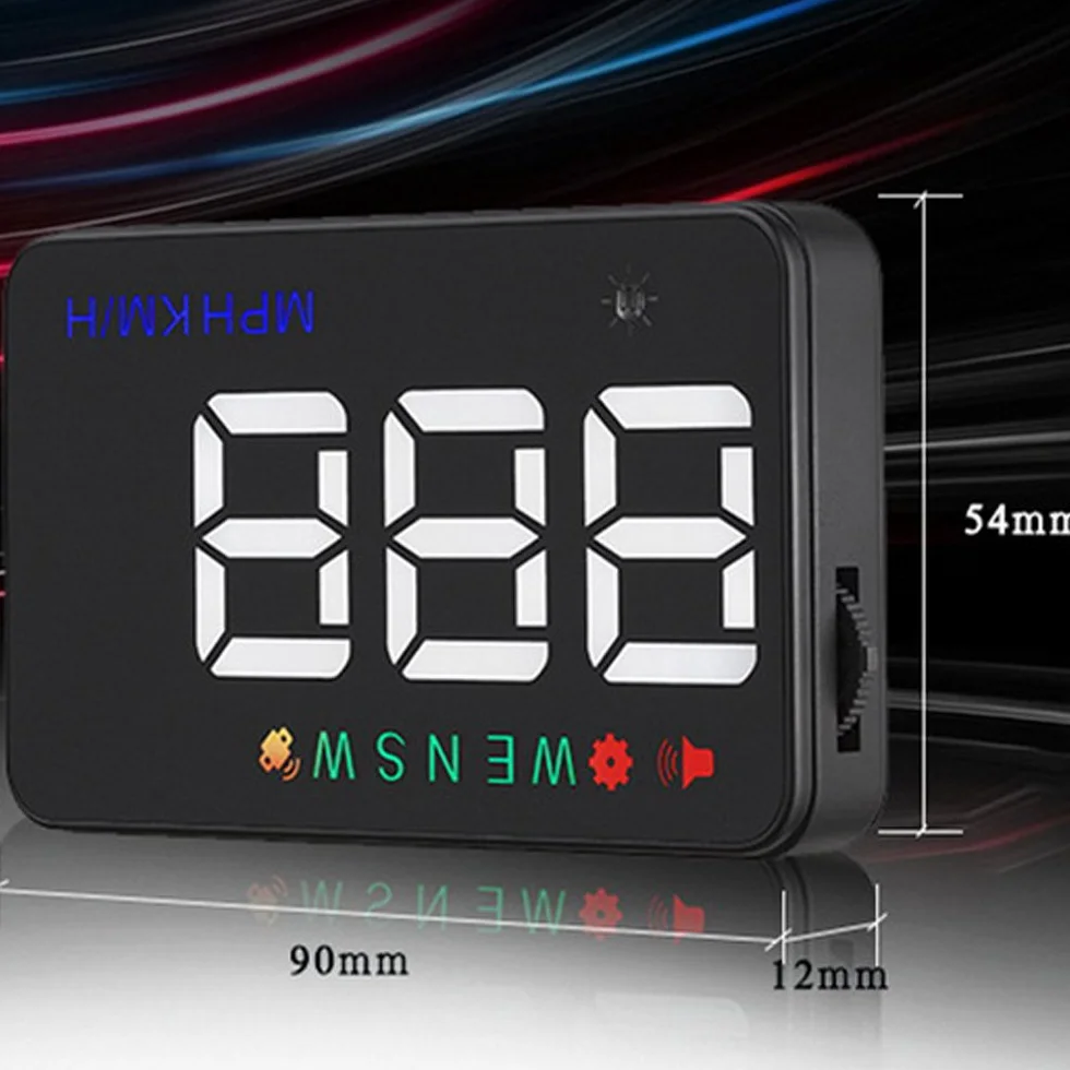 PolarLander Head Up Display HUD Proiettore di velocità per Auto sul Parabrezza HUD Display Car-Styling Tachimetro Digitale Universale per Auto