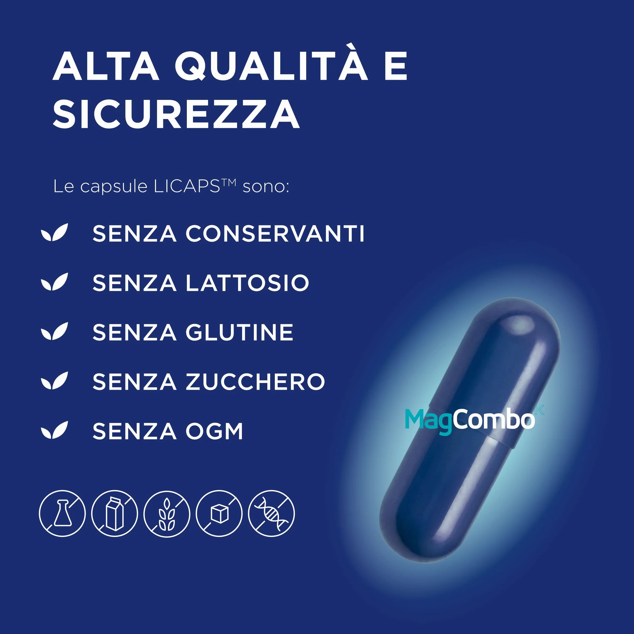 MagCombo Puro Magnesio Concentrato in Soluzione Oleosa con Vitamine B2 B6 B12 C 1 Capsula al Giorno