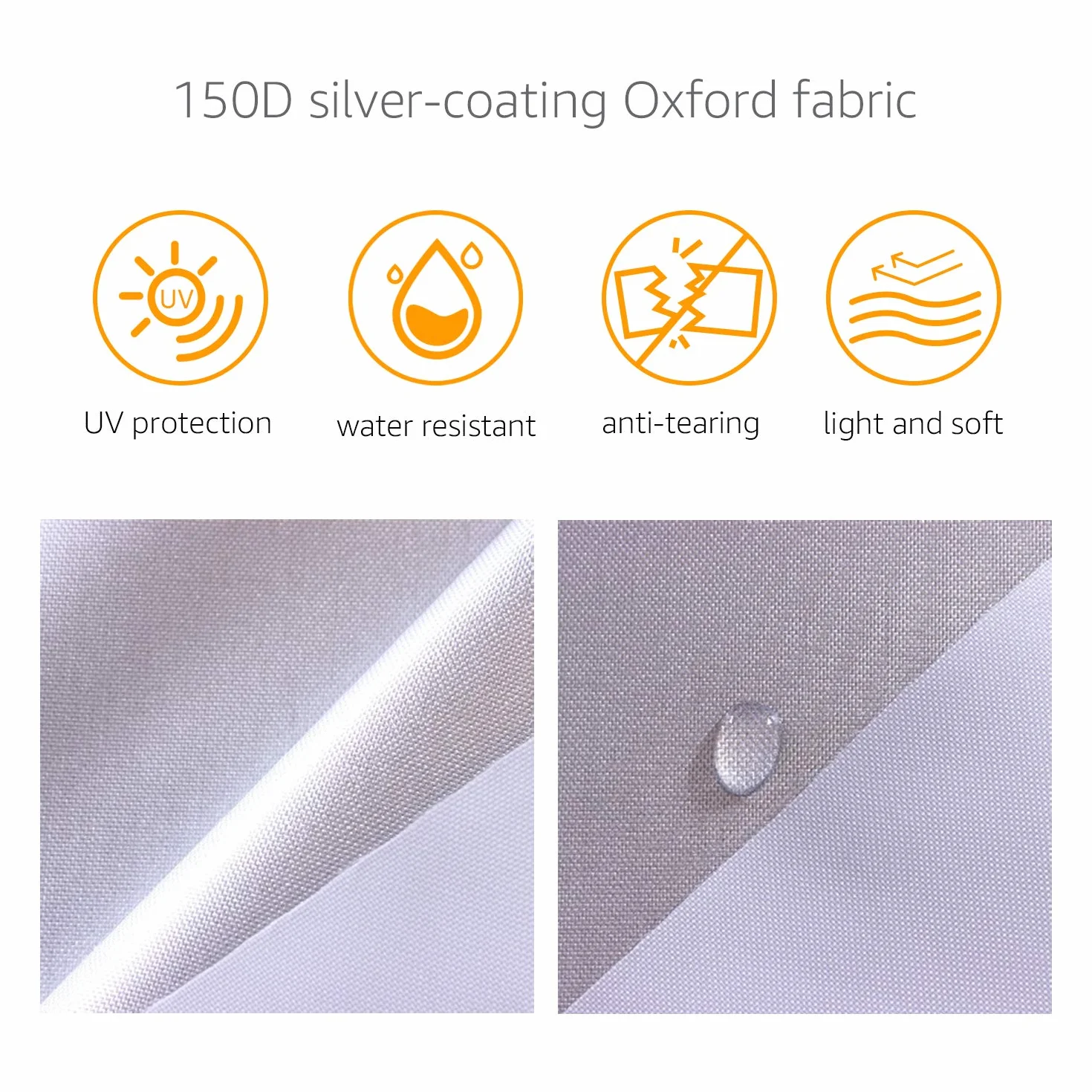 Amazon Basics Telo copriauto Argento, resistente alle intemperie, in tessuto Oxford 150D, per berline fino a 483 cm