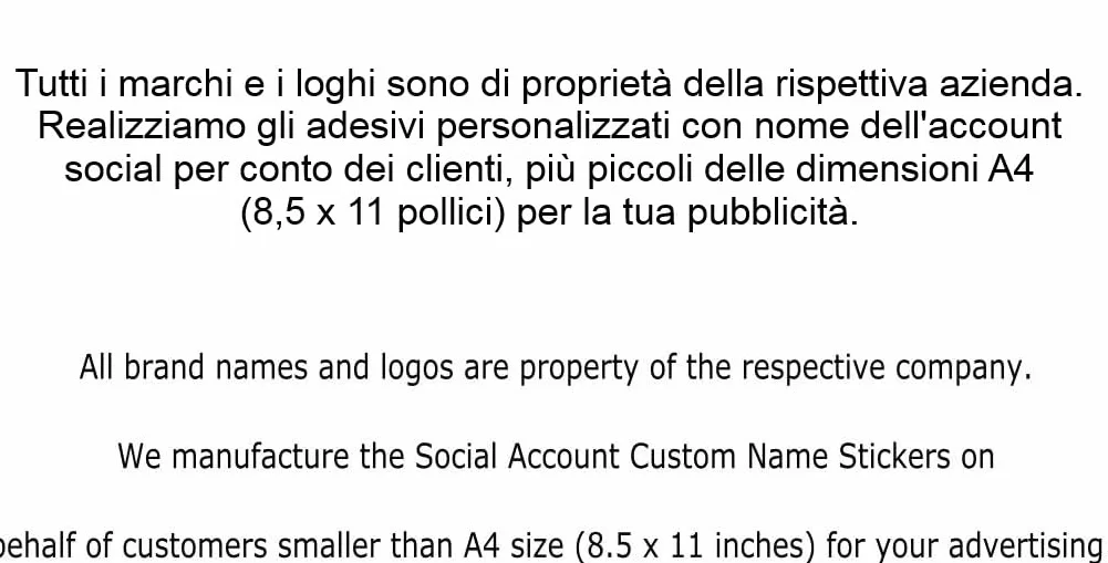 Adesivo nome per pubblicità con testo e logo Tuning Sticker auto