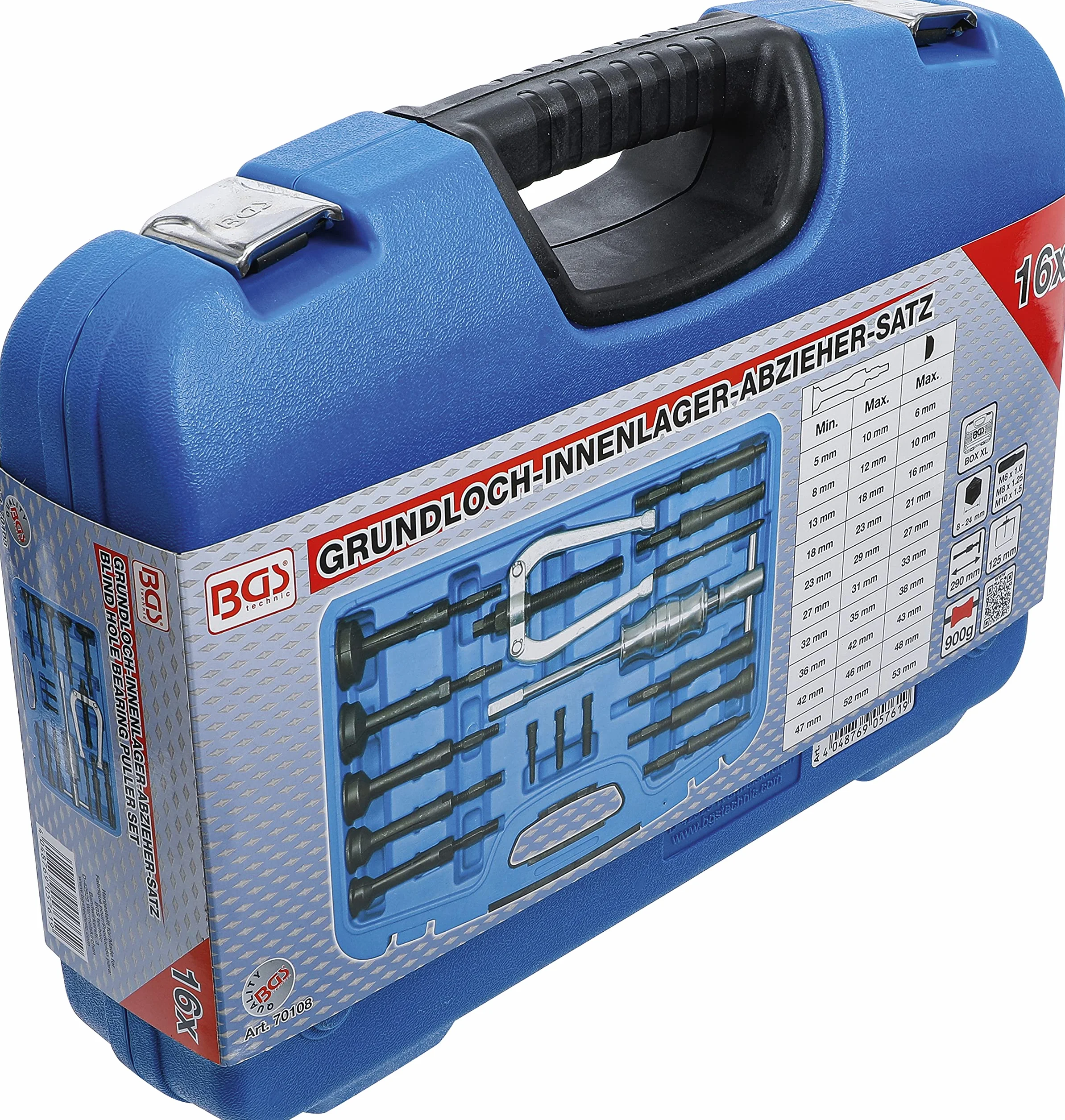 BGS 70108 | Set di estrattori per cuscinetti interni | 15 pz.