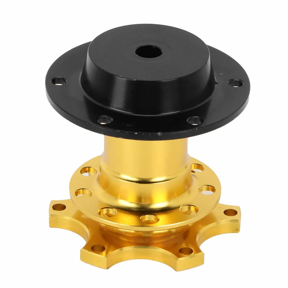 Volante Universale Adattatore Mozzo Sgancio Rapido 6 Fori Kit Scatto Strumento Riparazione Auto Race Rally Motorsport Oro