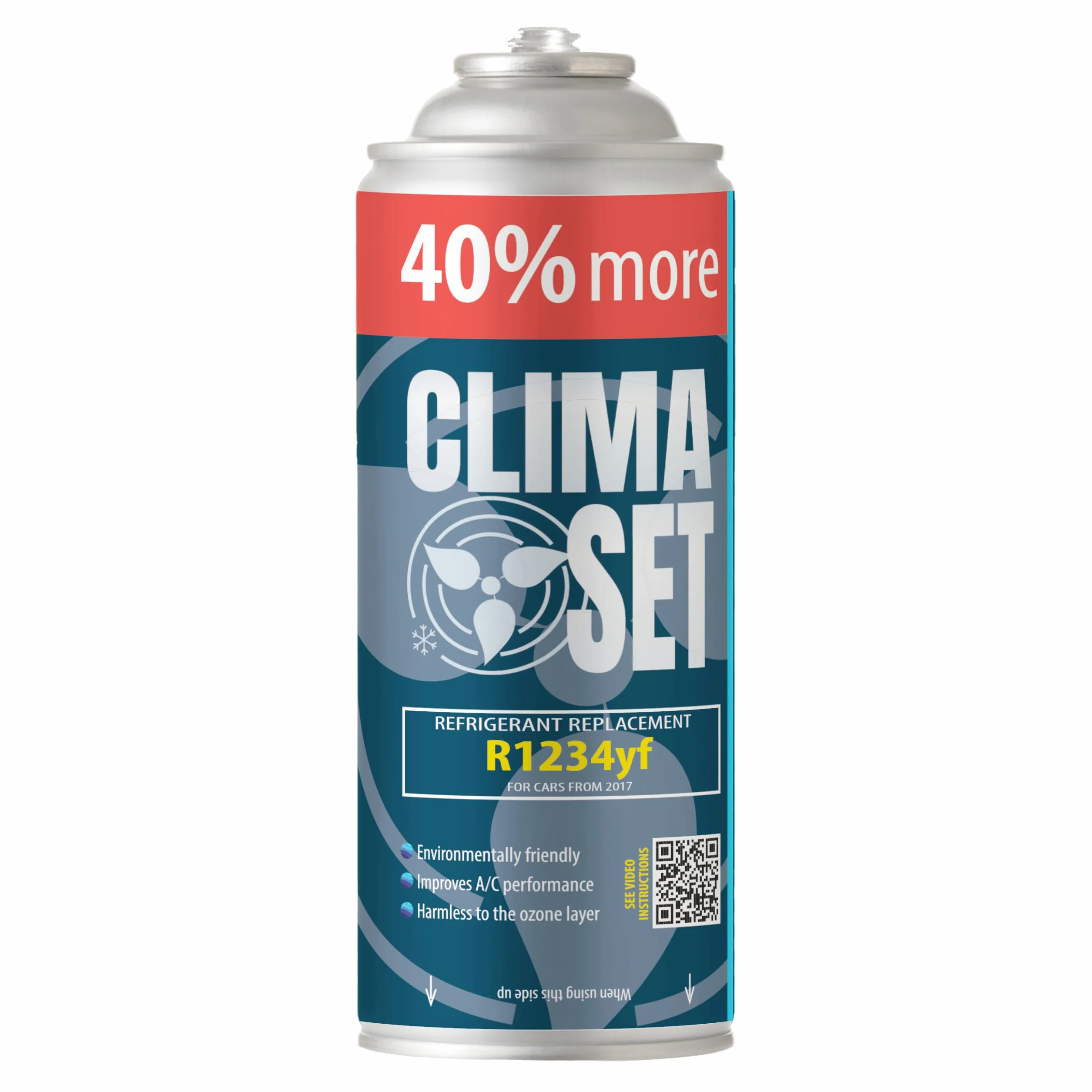 R1234yf Gas Refrigerante Sostitutivo - Liquido di Raffreddamento per Climatizzatore Auto - Bombola di Gas 5x235 g - Kit di Ricarica per Climatizzatore Auto - Ricarica per Climatizzatore