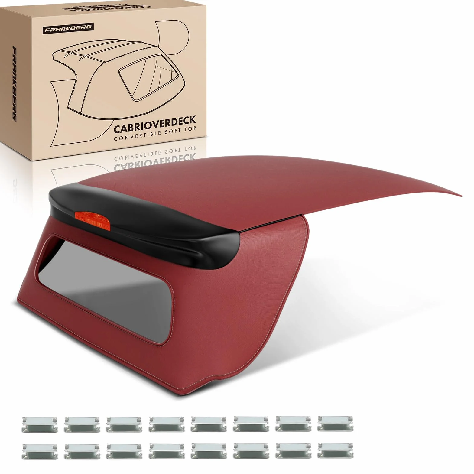 Frankberg Capota convertible Softtop Rojo Compatible con Fortwo Coupé 453 Fortwo cabrio 453 Fortwo cabrio 451 Fortwo Coupé 451 Replace# A45177801753E14