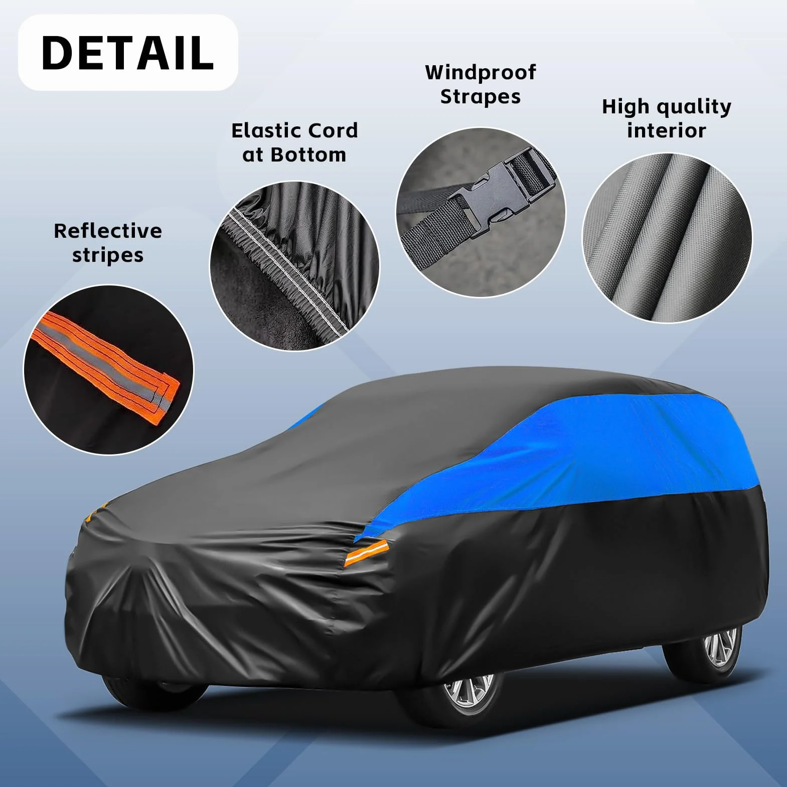 GUNHYI Telo Copriauto Impermeabile e Traspirante,Telo Copri Auto per Mini Cooper 2 door F56 F57 F66 J01 R52 R57, Telone Auto da Garage Completo per la Protezione Dalla Pioggia e Dalla Polvere.