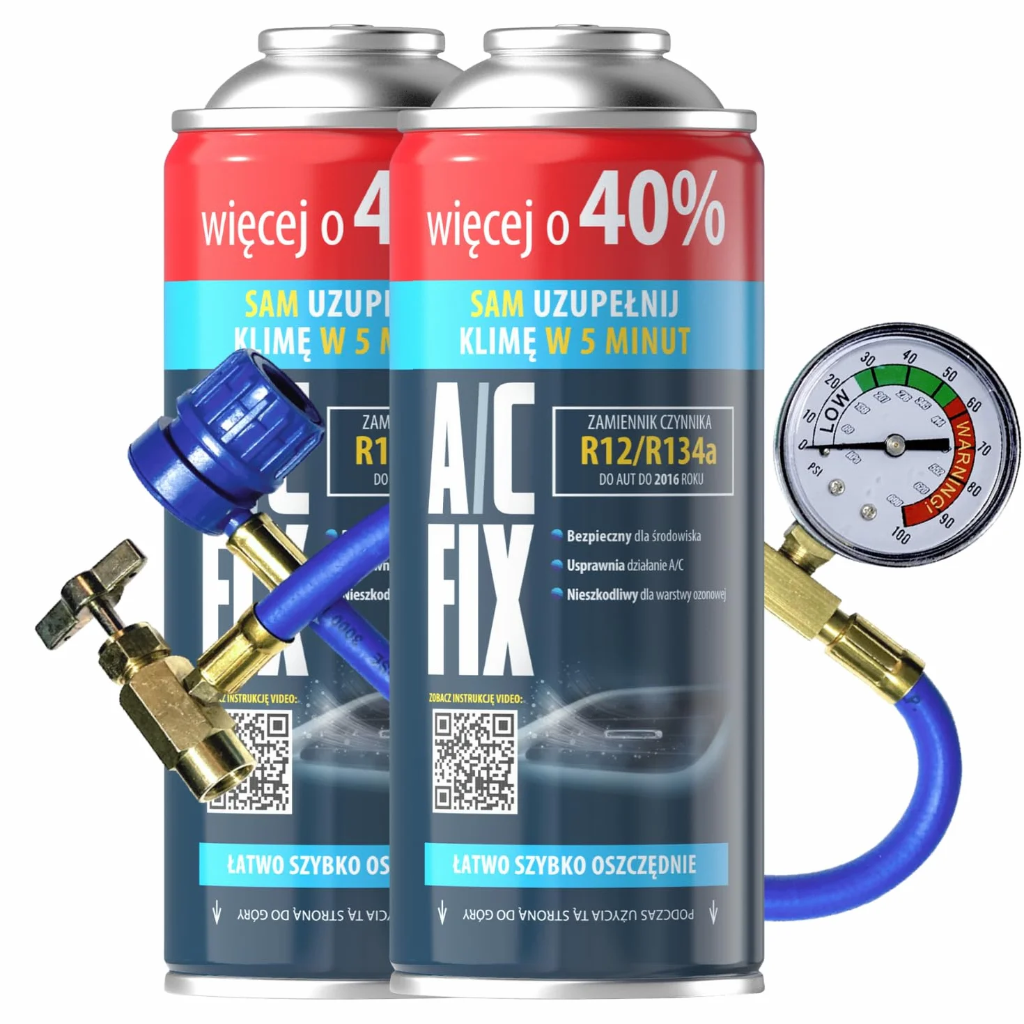 Sostituzione gas R134a 2 x 235 g tubo per aria condizionata auto 1995-2016 Refrigeratore climatizzatore