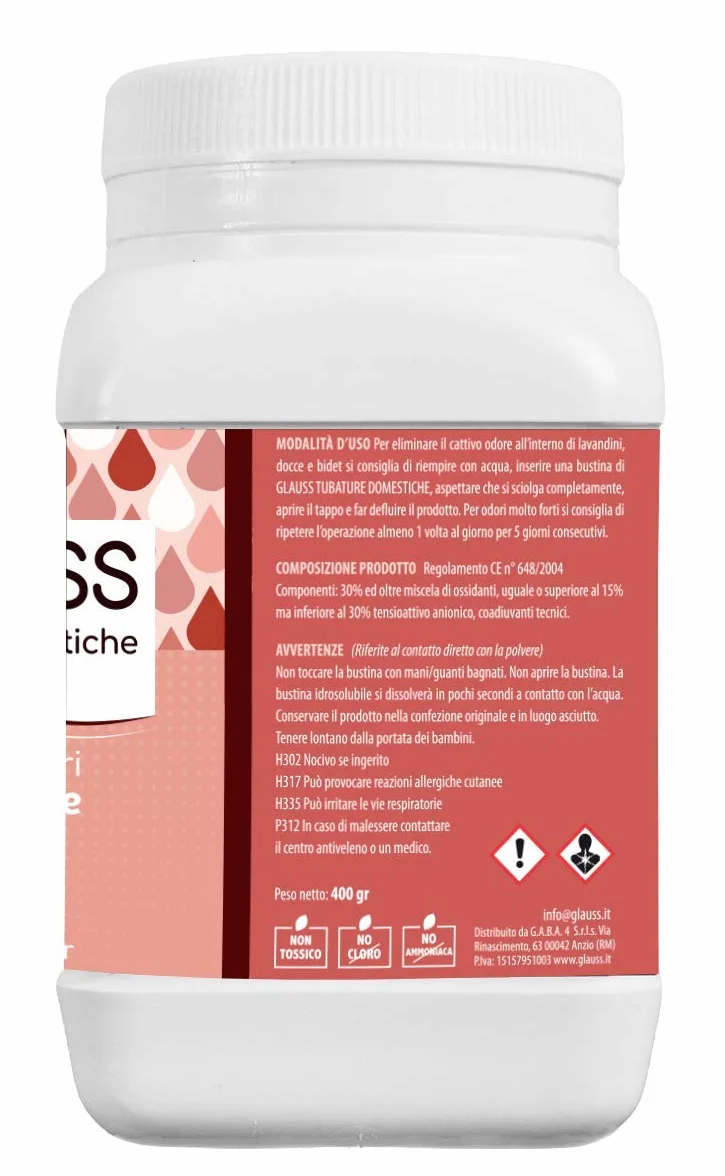 Sanificante per Tubature Domestiche Elimina Odori 20 Dosi