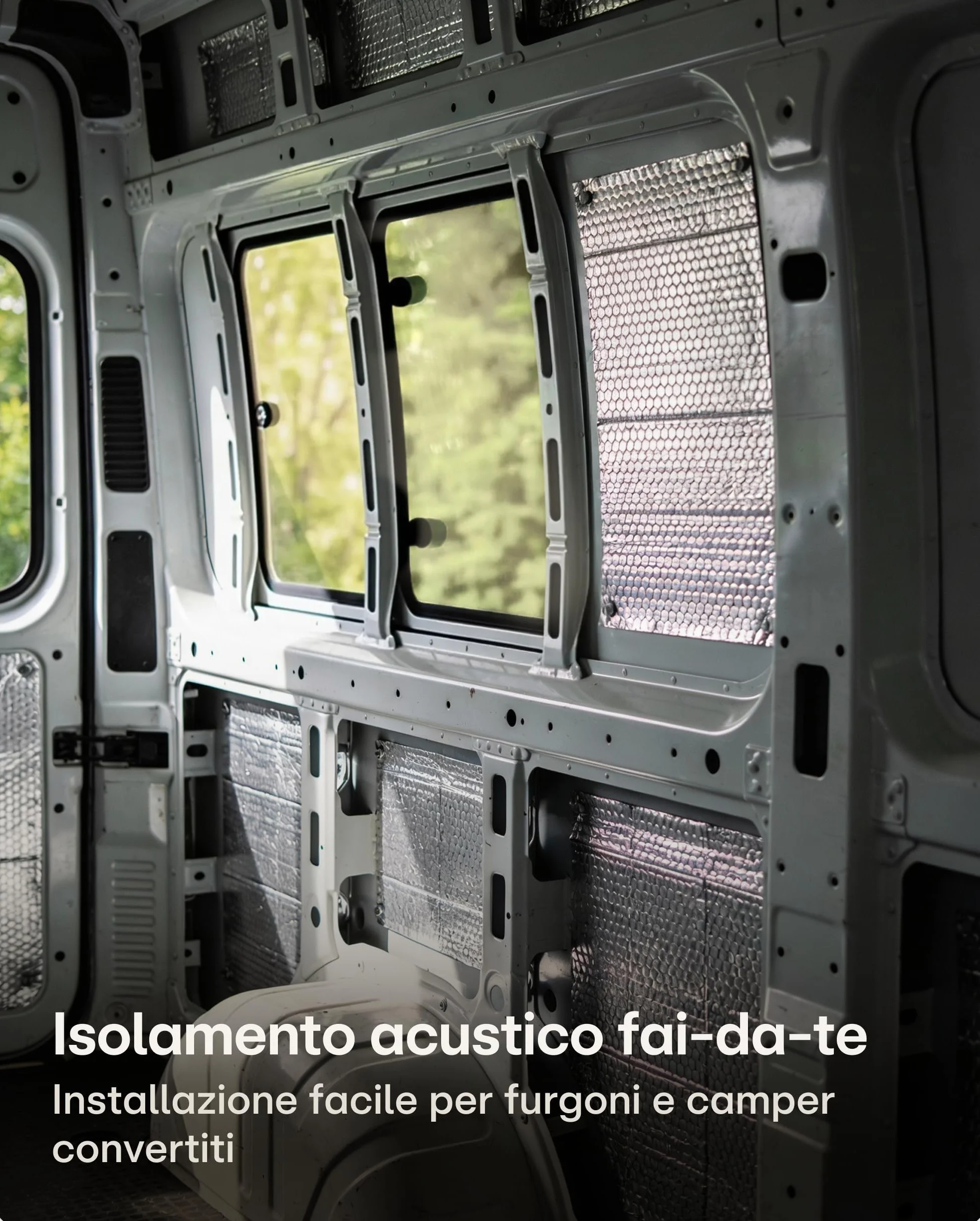 Praknu Alubutyl Isolante Insonorizzante 2 mm 40x500 cm Tappetino Autoadesivo per Auto