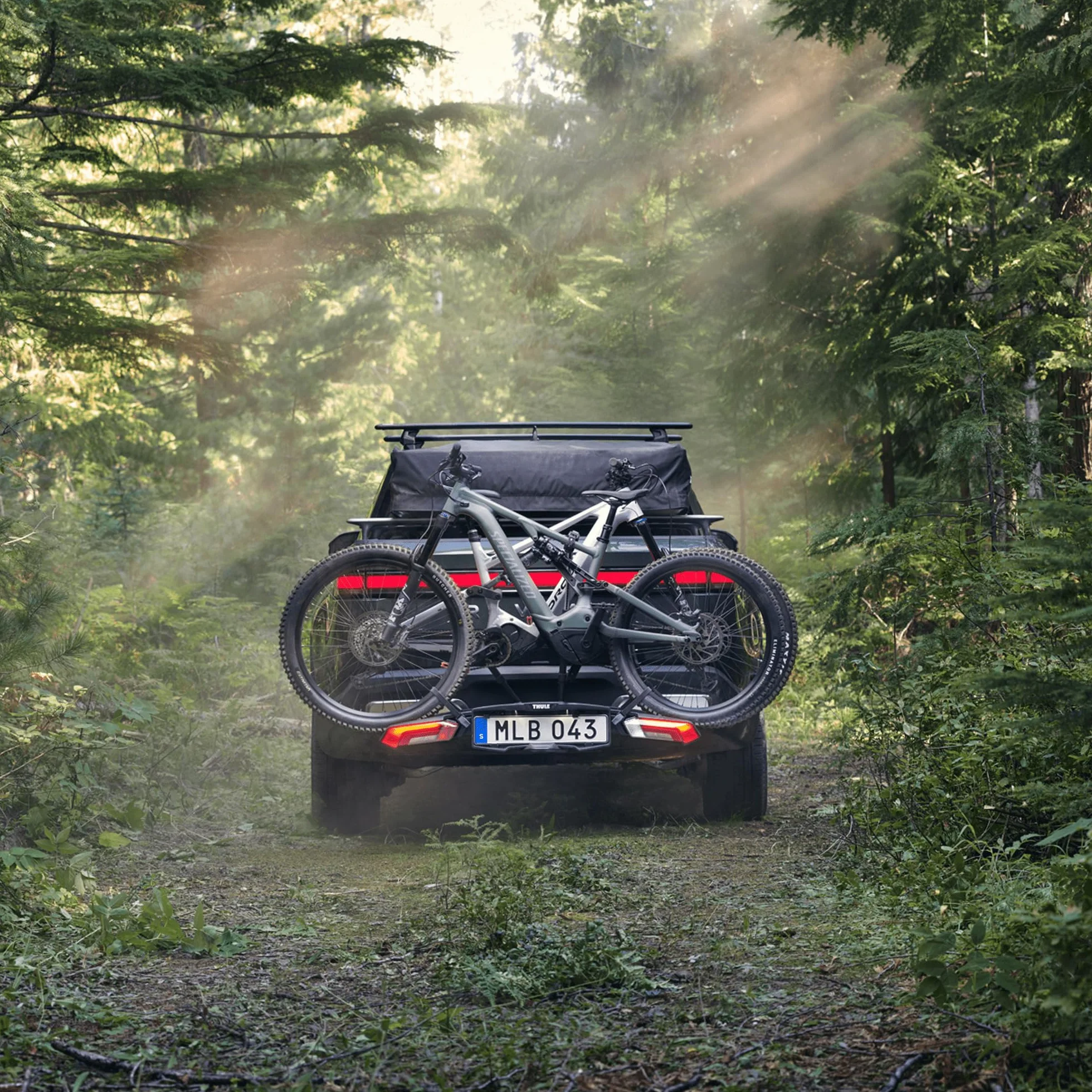 Thule Epos Piattaforma Gancio Traino Portabici Pieghevole Black, 3 bikes