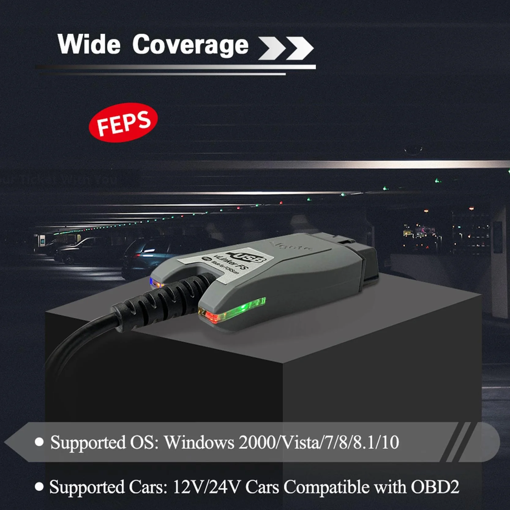 vLinker FS OBD2 USB Adattatore per FORScan HS/MS-CAN Interruttore Automatico