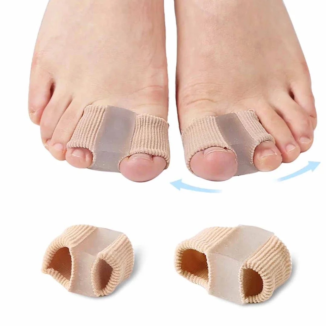 Separatori per Alluce Valgo per Dita Sovrapposte, 2Pcs Correttore in Gel per Donna Uomo
