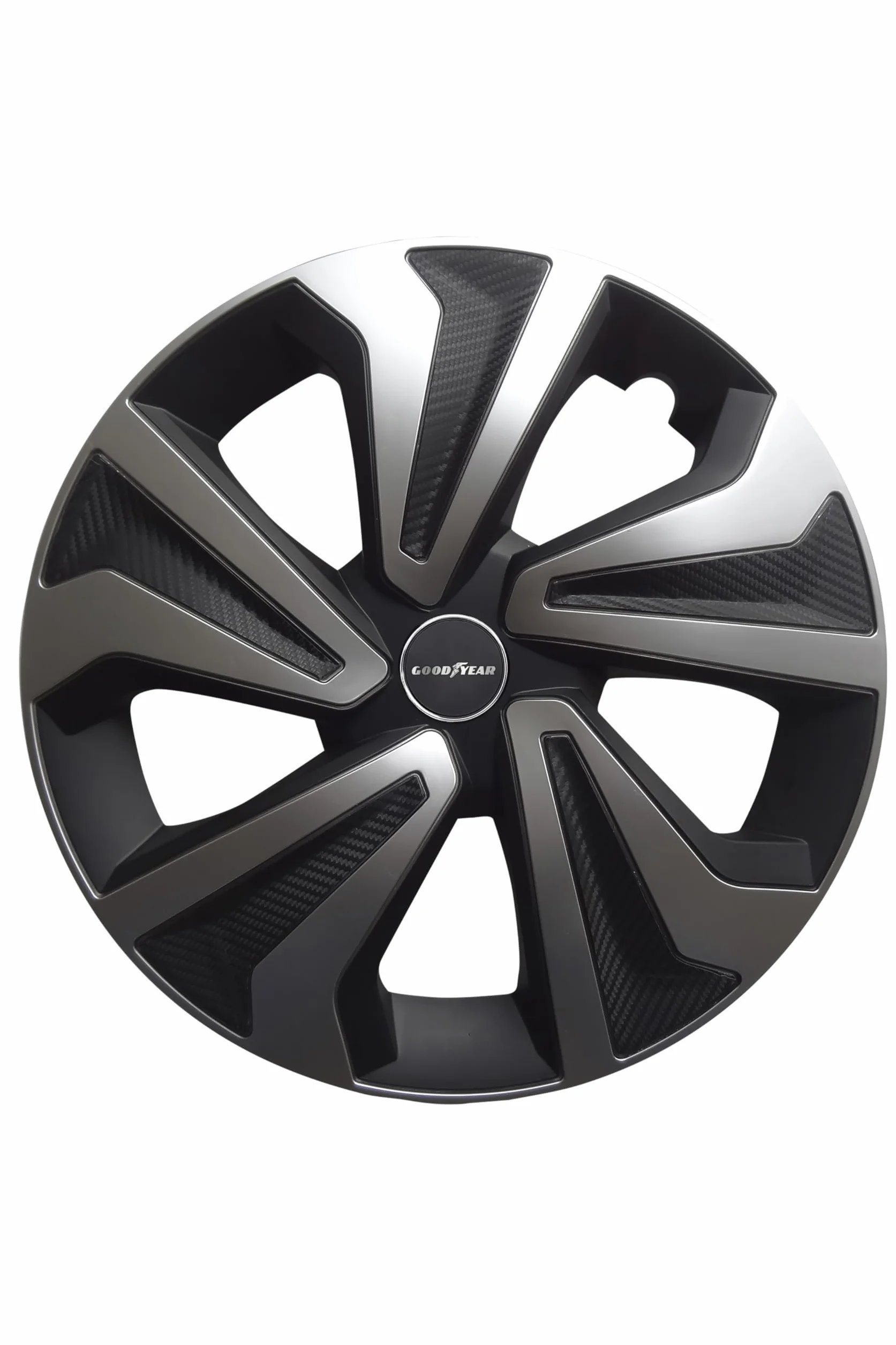 Goodyear Set di 4 copricerchi da 15" Montreal Nero/Argento