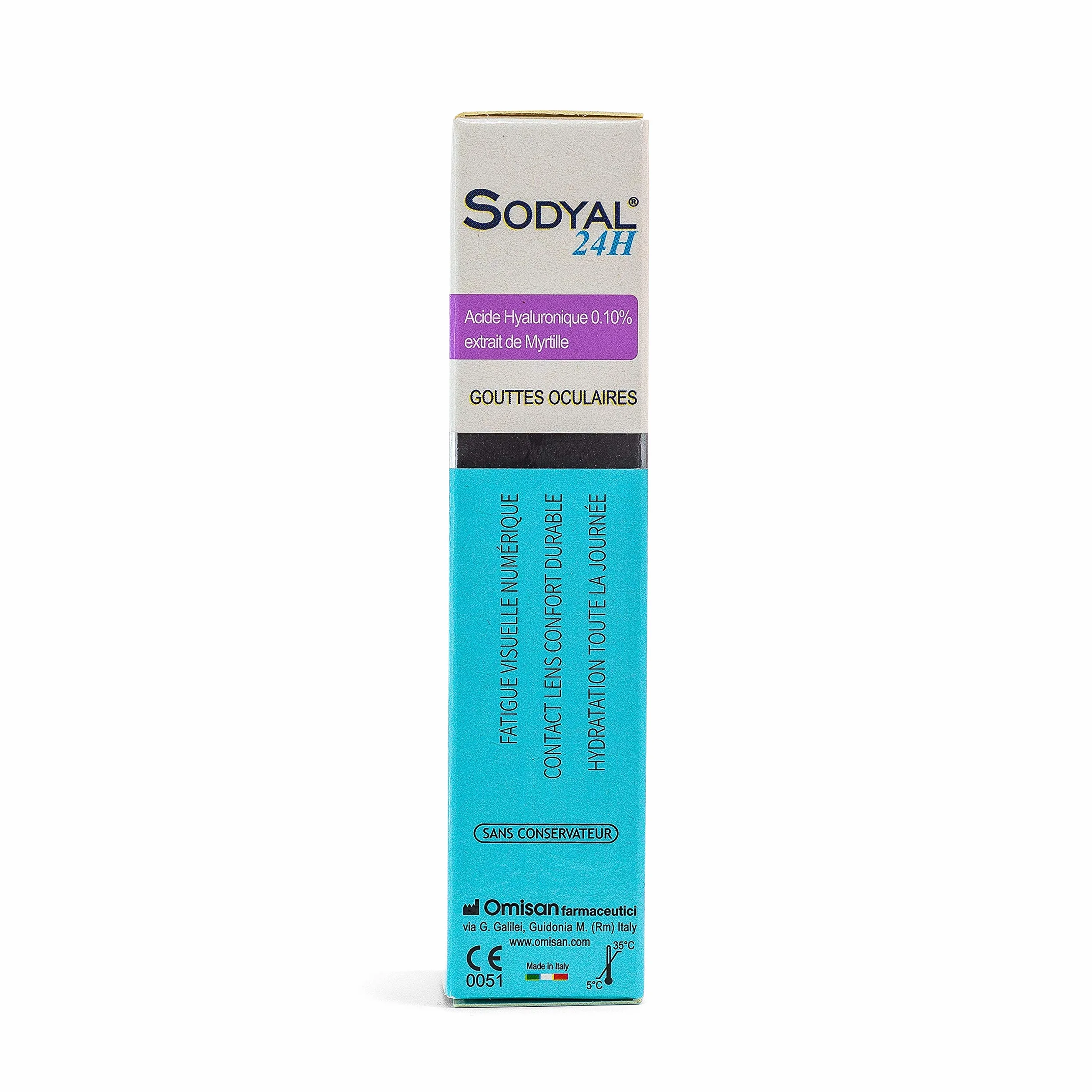 Sodyal 24H Gocce Oculari Monodose con Acido Ialuronico Senza Conservanti 15x0,5ml