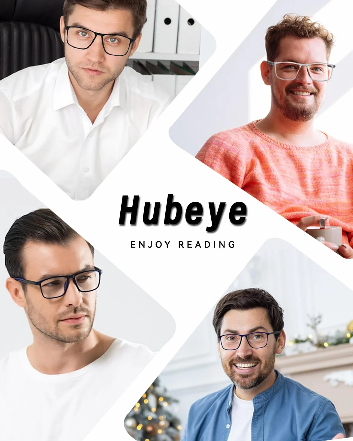 Hubeye Occhiali da lettura Sportivo Anti luce blu 2.00