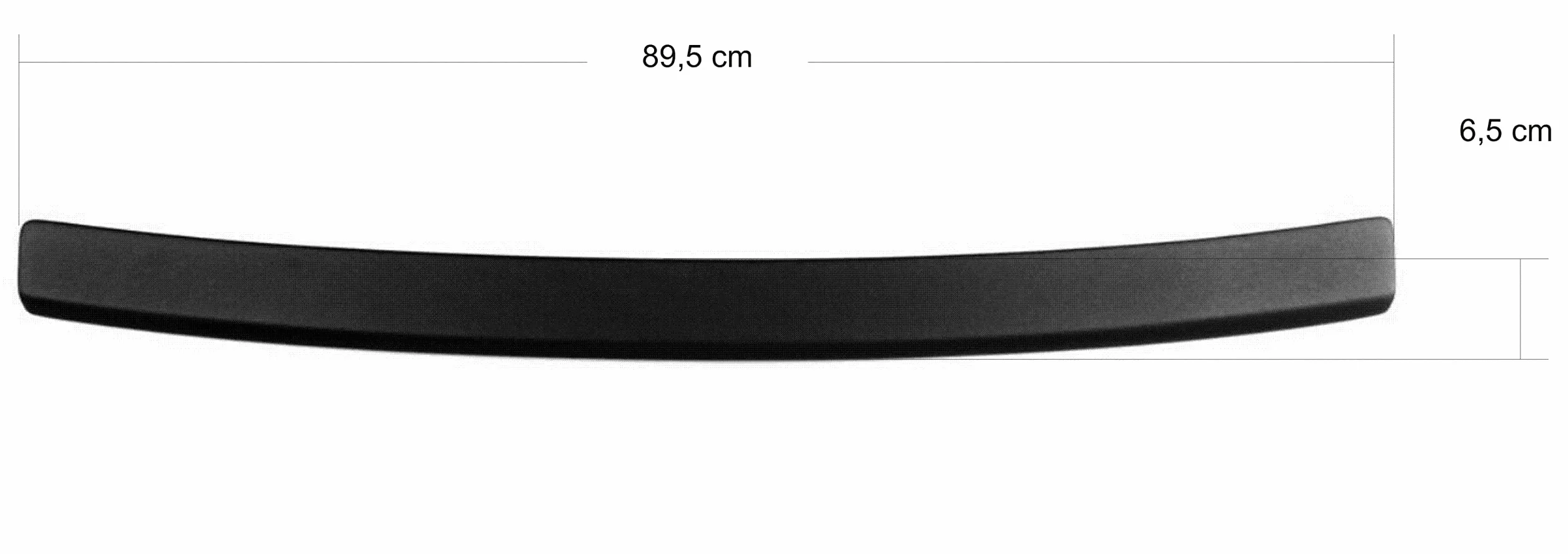 Lialto Protezione paraurti nero FIAT Panda III Hatchback 312/319 2012-