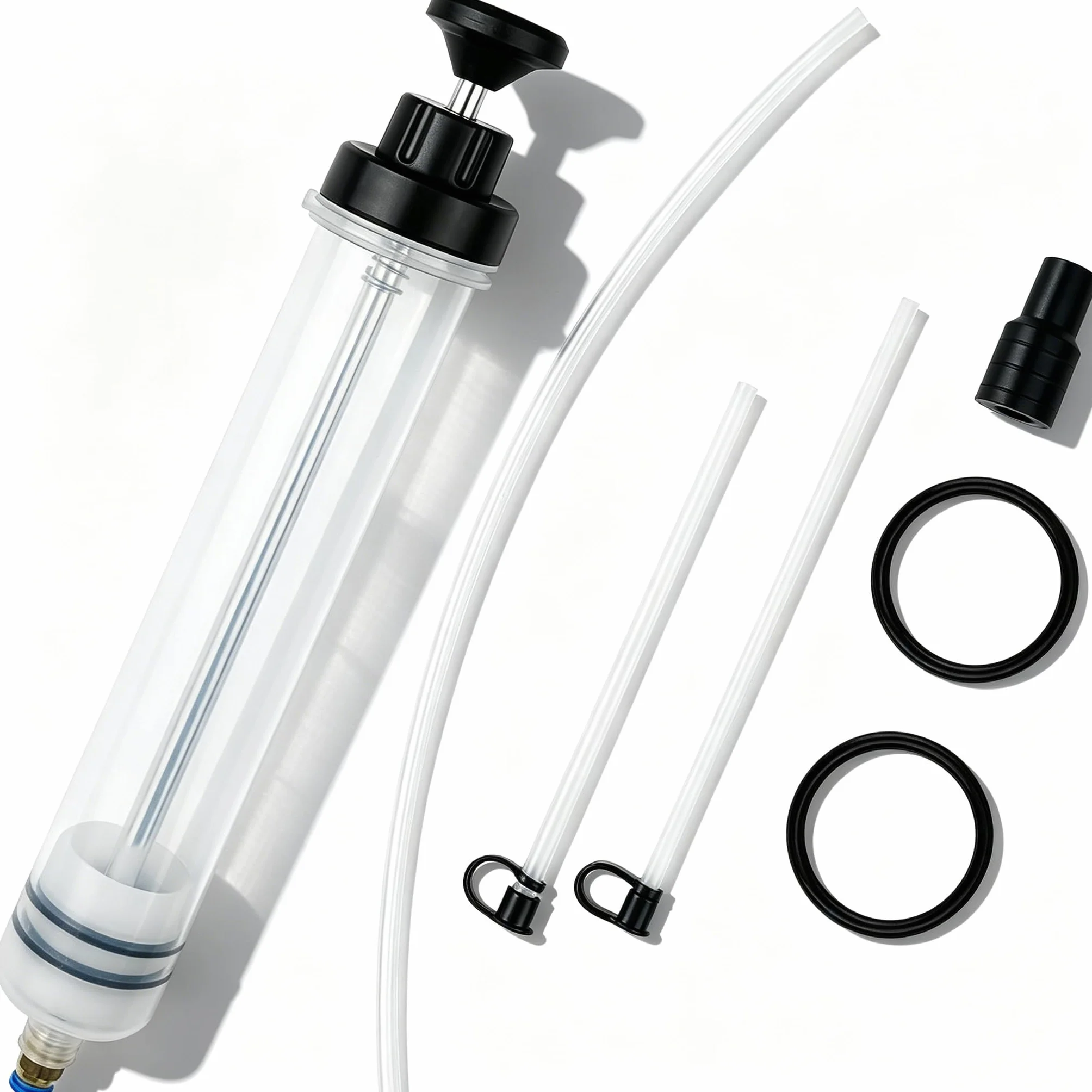 500ml Siringa di Aspirazione Dell'olio, Pompa Manuale a Siringhe, Pompa Olio Manuale, Pompas Estrattore Olio, Syringe Aspira Liquidi, per Liquido dei Freni, Oli Trasmissione