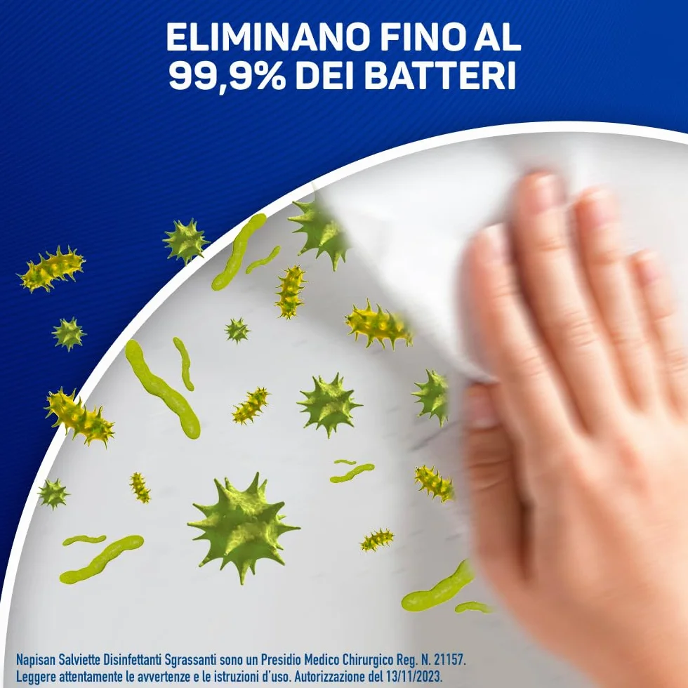 Napisan Salviette Disinfettanti Sgrassanti Limone 40 szt.