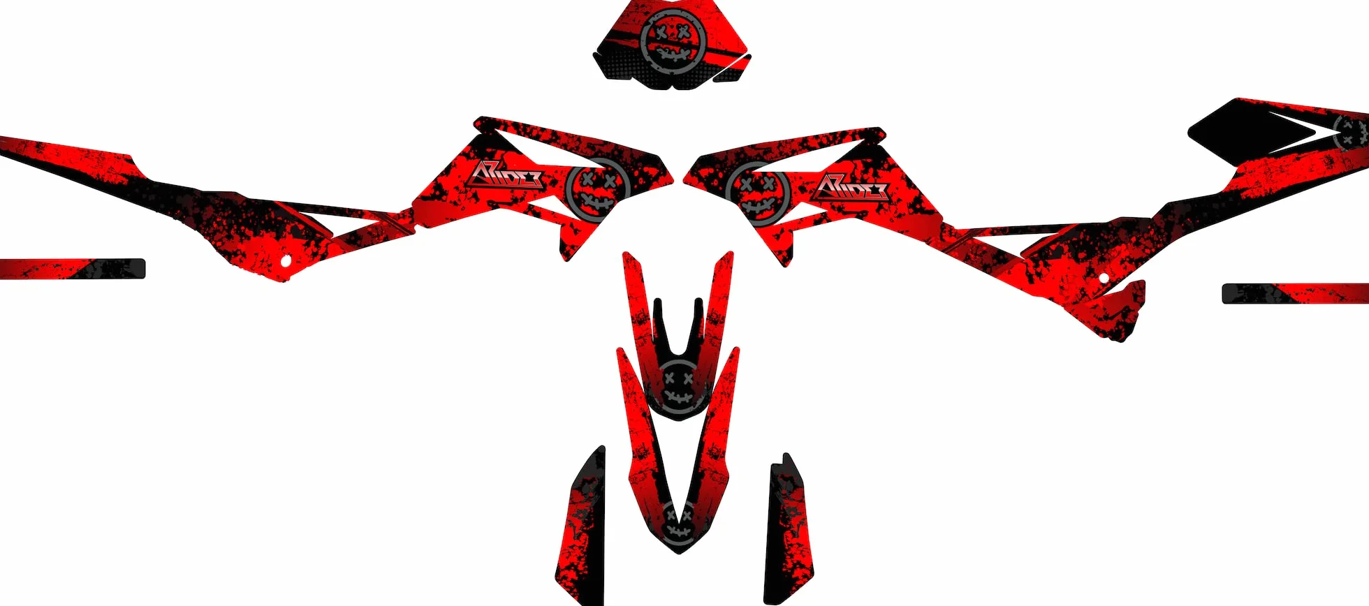 ARider Decorazione (adesivo) per Beta RR 125 LC (2018-2020) / Beta RR 50 (2010-202) | Spark Edition (rosso)