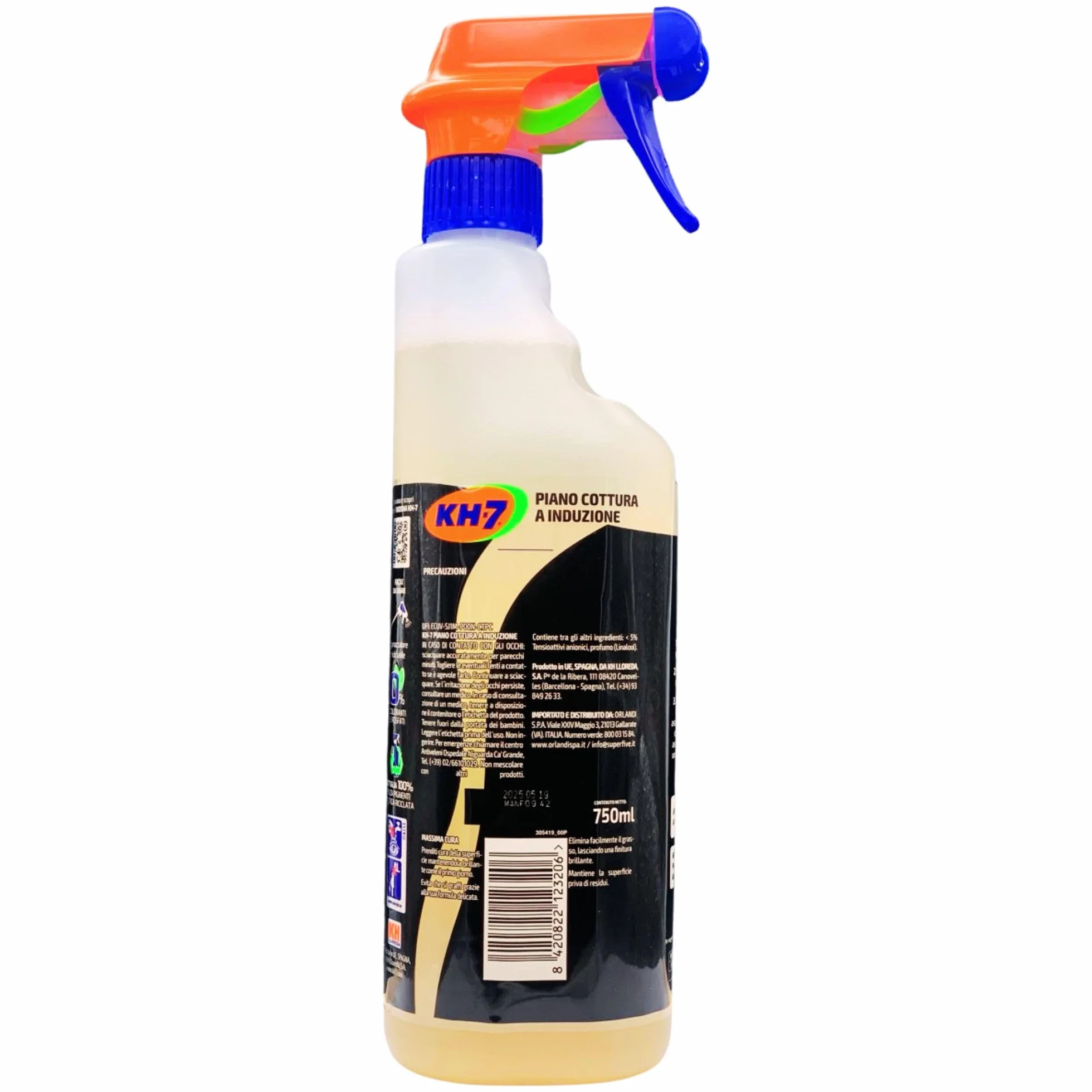 Detergente Spray Pulizia Piani Cottura a Induzione 750ml (3 Spray) Senza Graffi