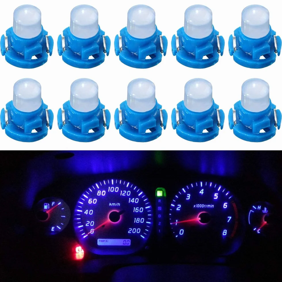 Luci LED T3 Neo Wedge blu per climatizzatore riscaldamento cruscotto