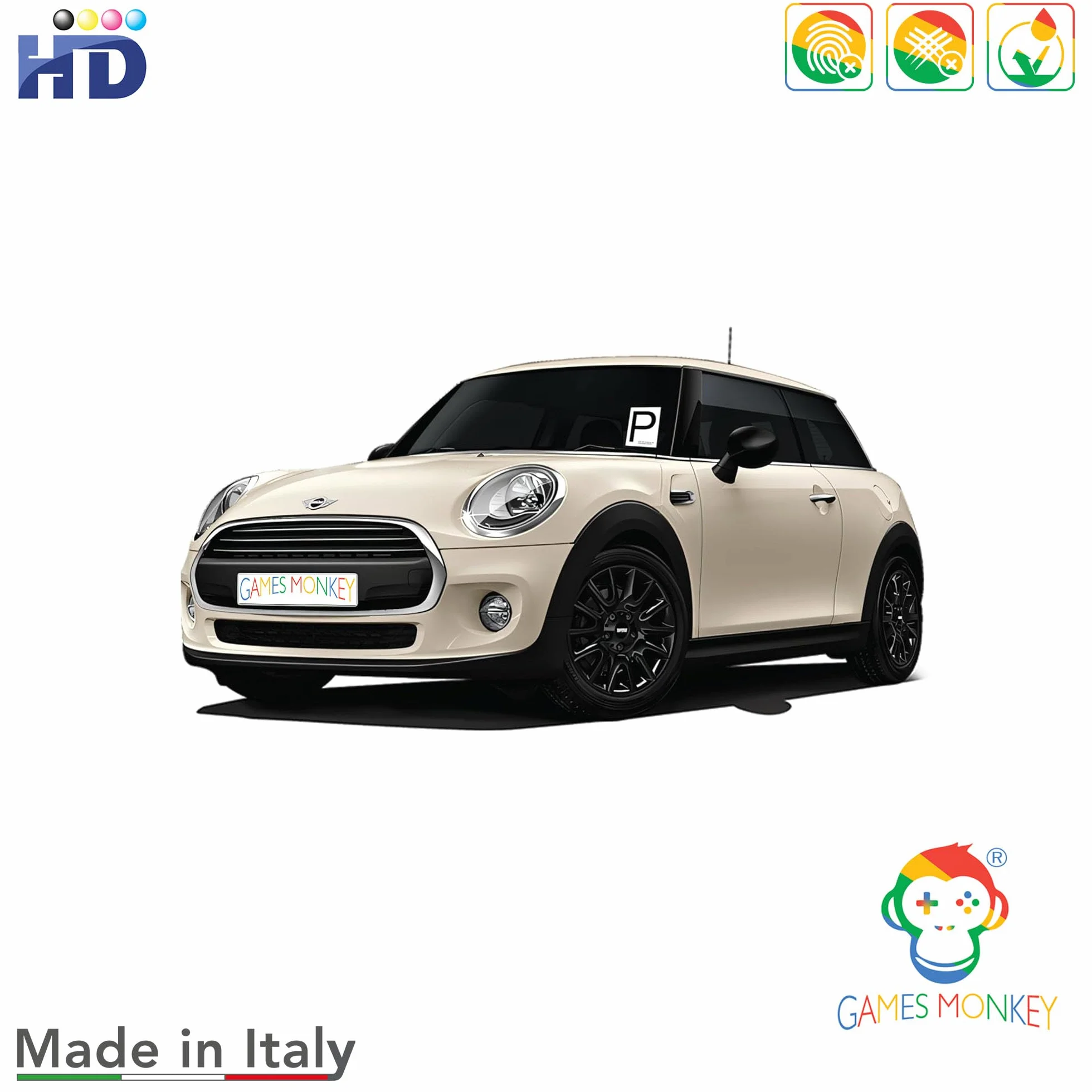 Adesivi Auto P Principiante Omologati Anteriori e Posteriori Set Patente Neopatentati