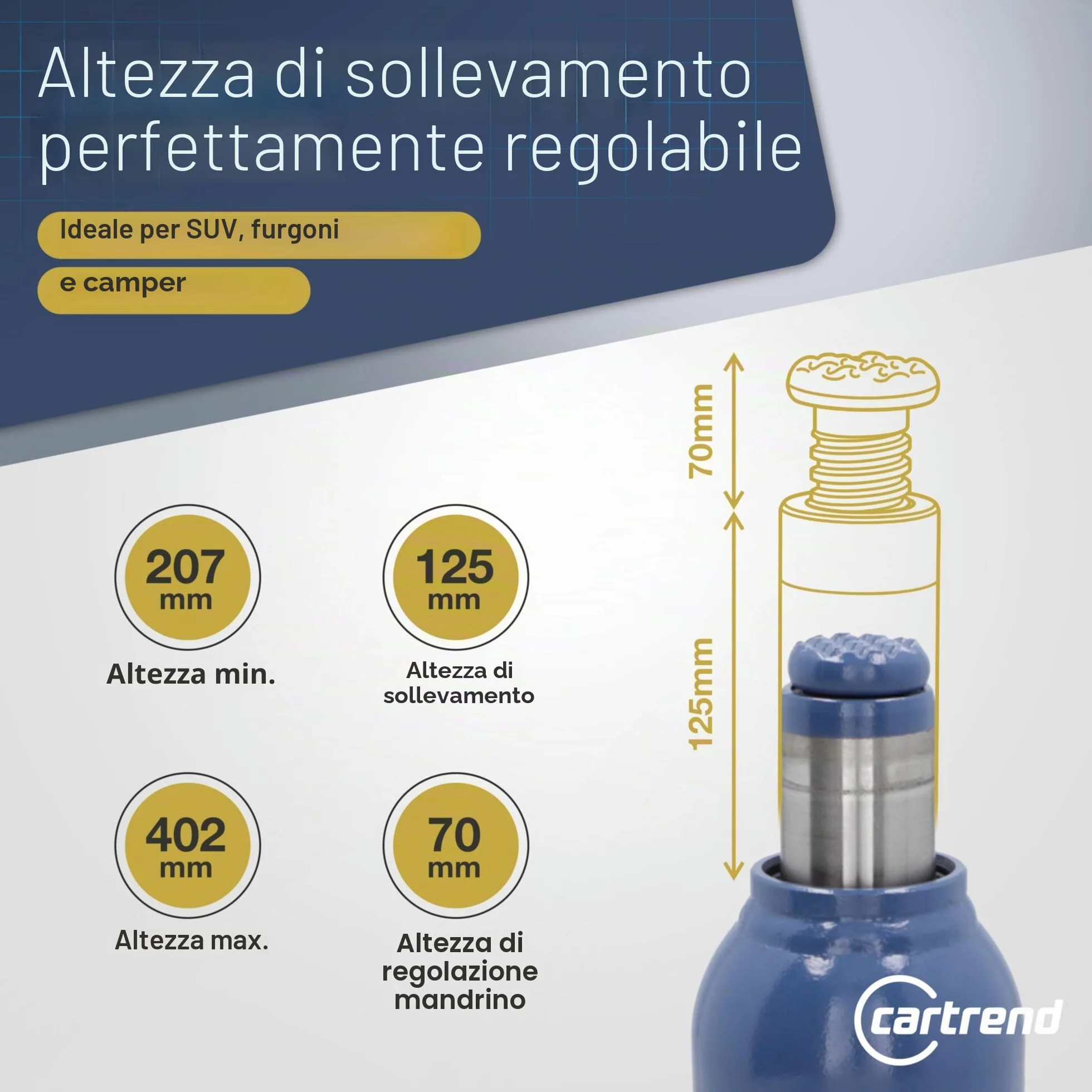 CARTREND Martinetto idraulico 10007