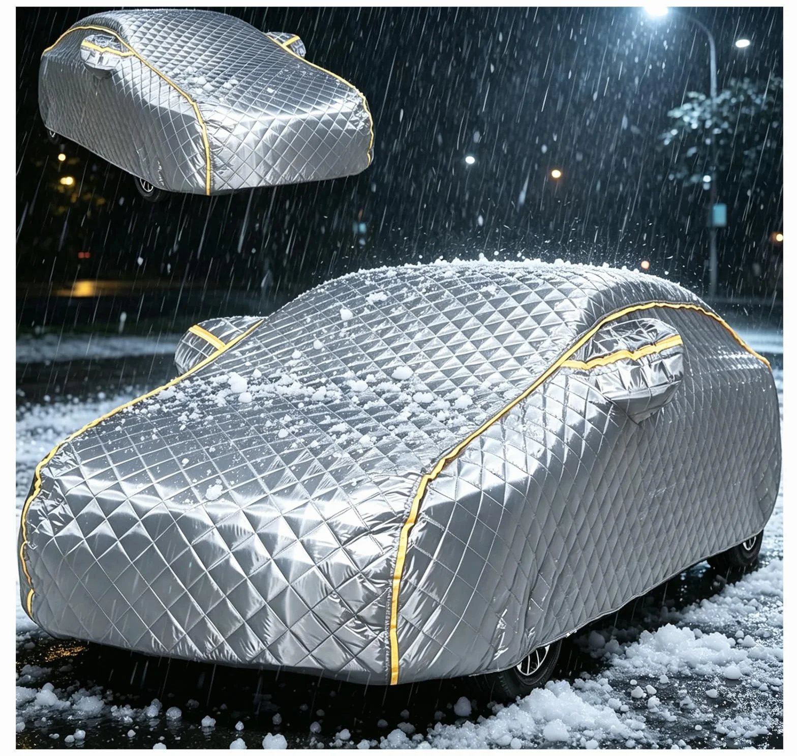Telo Copriauto Da Esterno per Lexu CT200H Telo Auto Copriauto Antigrandine, Anti-UV Impermeabile, Felpato, Resistente Alla Neve, Con Zip