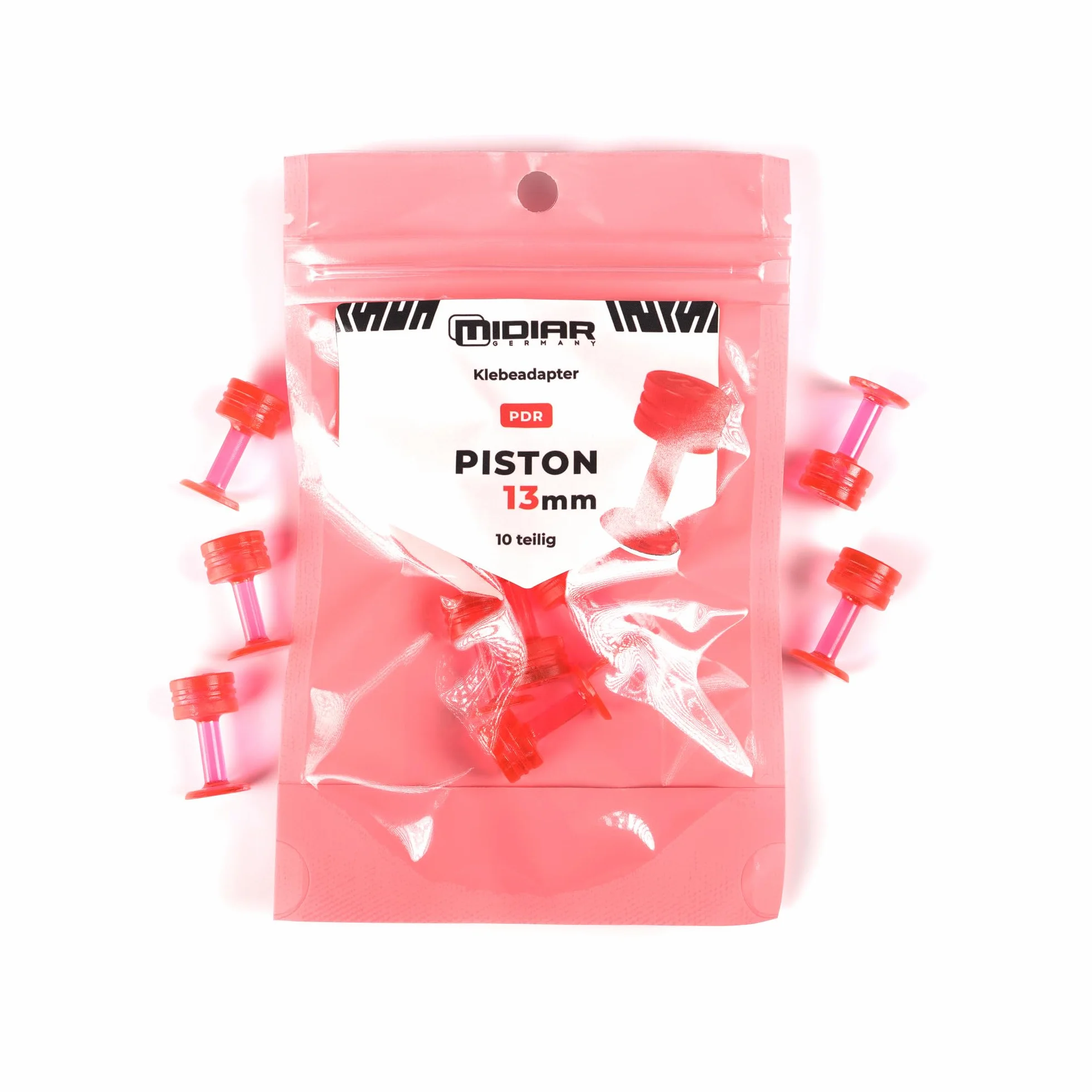 Adattatore per colla PISTON PDR Tools DoL-Werkzeug, strumento per la rimozione di ammaccature, pressa per ammaccature per riparazione di danni da grandine (13 mm viola)