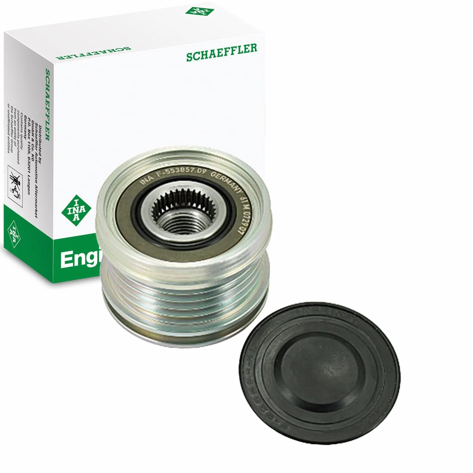 INA Dispositivo ruota libera alternatore 0121540102 MN960267 MN960266 Compatibilità con MERCEDES-BENZ Classe B W245 Classe A W169 Classe A W168 VANEO 414, MITSUBISHI COLT VI Z3A, Z2A, SMART FORFOUR