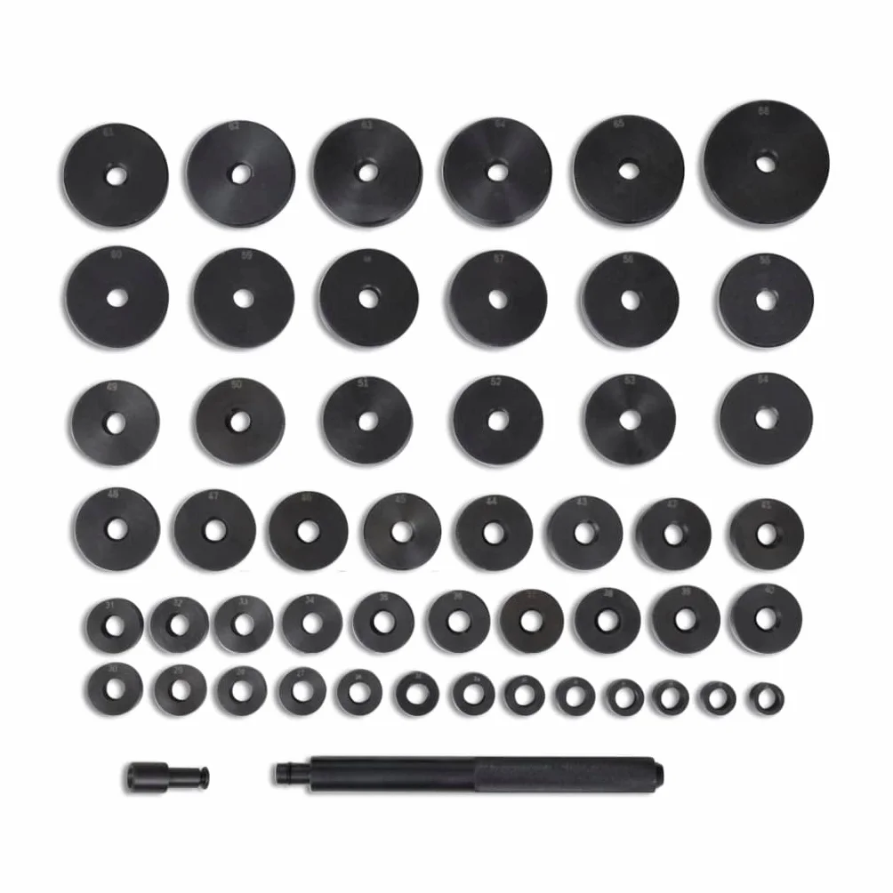 vidaXL Set 51 pz Dischi Boccola Cuscinetti Guarnizioni 18-65mm Kit Auto