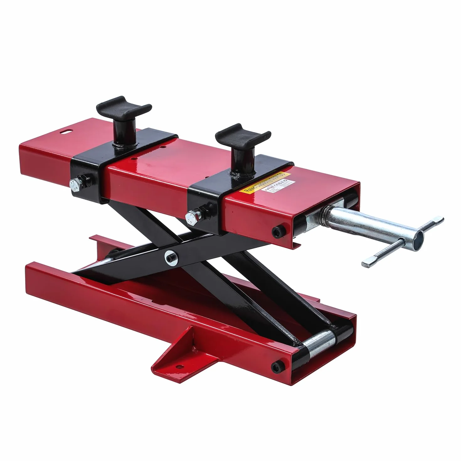 TOPWAY Cavalletto Alzamoto Cric Ponte Sollevatore Moto capacità Max 500 kg Altezza Regolabile 9,5cm - 40cm per Riparazioni Officina Garage