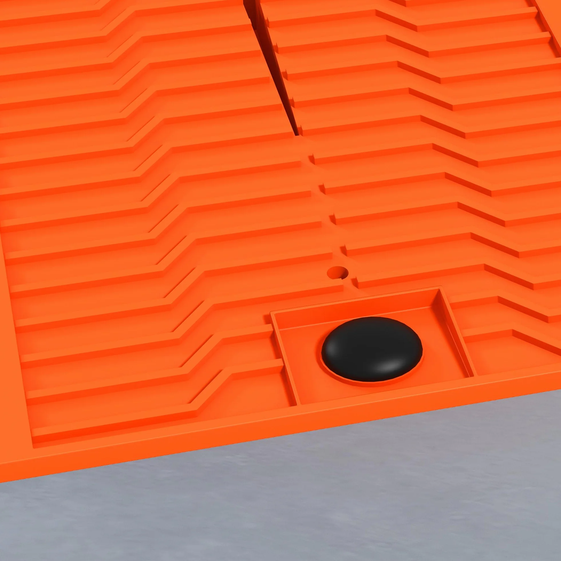 DURHAND Set 2 Rampe di Carico per Auto in Plastica con Carico Massimo 5 Tonnellate, Pedane per Auto Salvaspazio per Manutenzione, 91x30x21 cm, Arancione