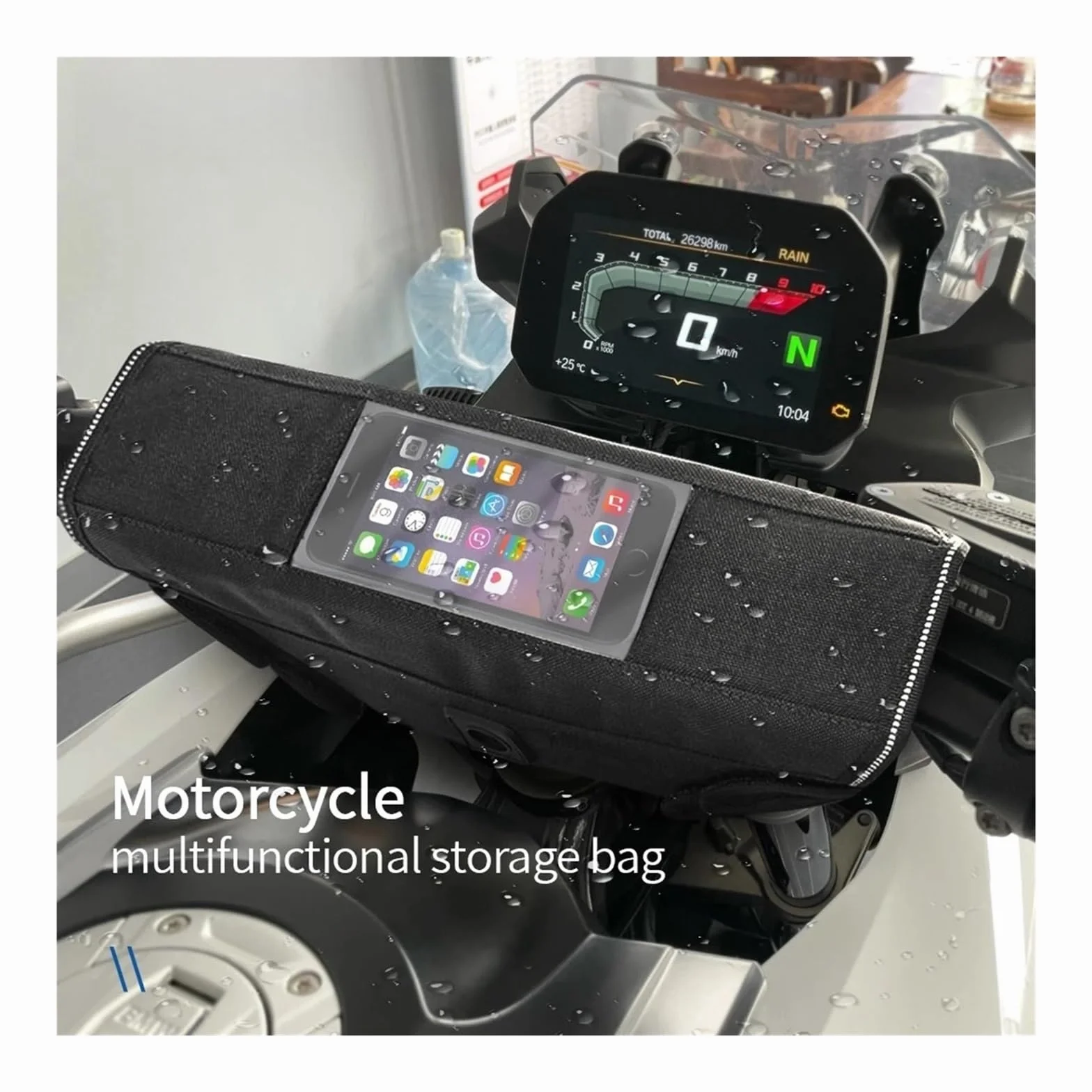 moto manubrio di navigazione borsa da viaggio Per Fantic Caballero 500 700 Accessori Per Moto Borsa Porta Attrezzi Impermeabile E Resistente Alla Polvere Comoda Da Manubrio Viaggio(Aa-12)