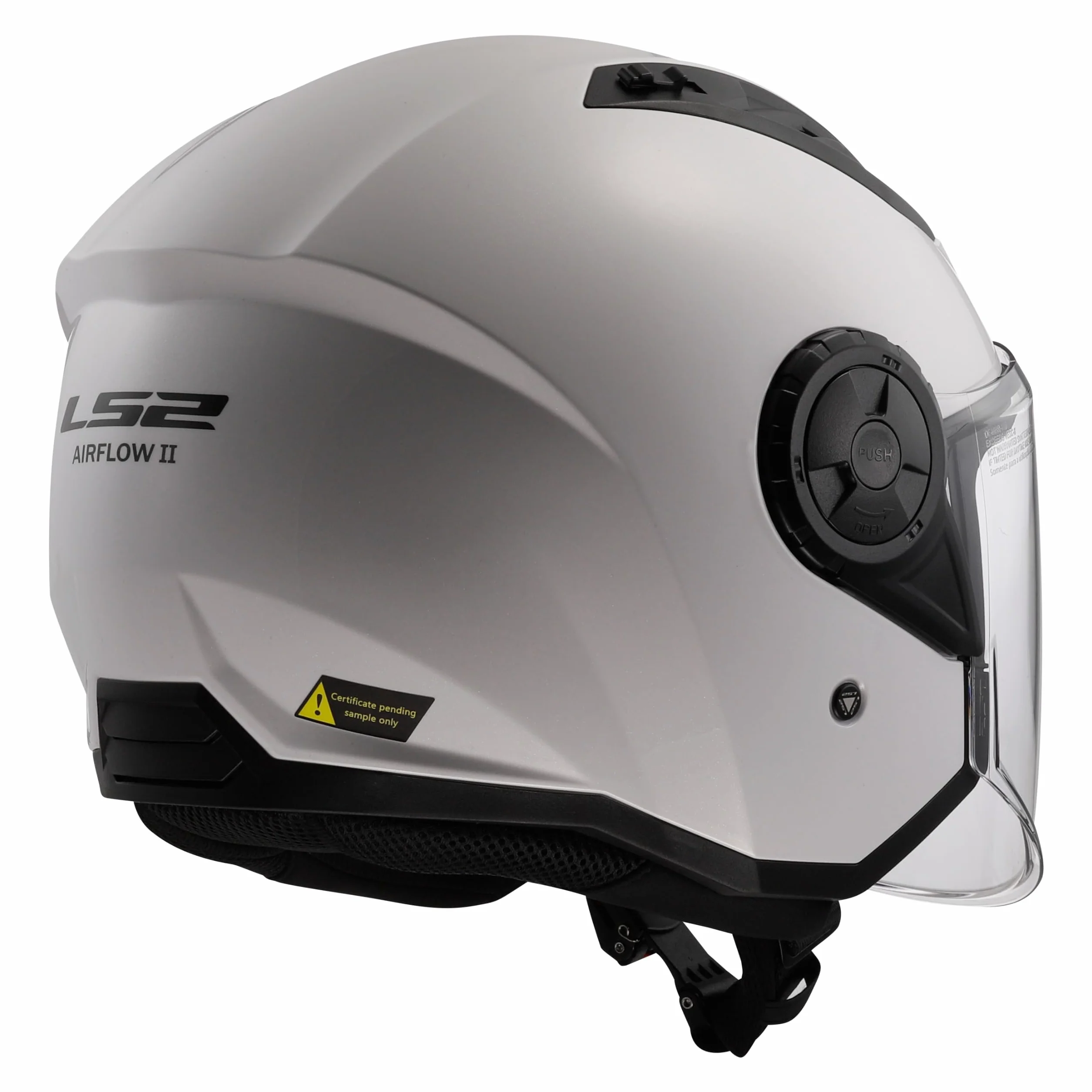 LS2 Open Faced Motorcycle Helmet Airflow II ECE 22.06 Gloss