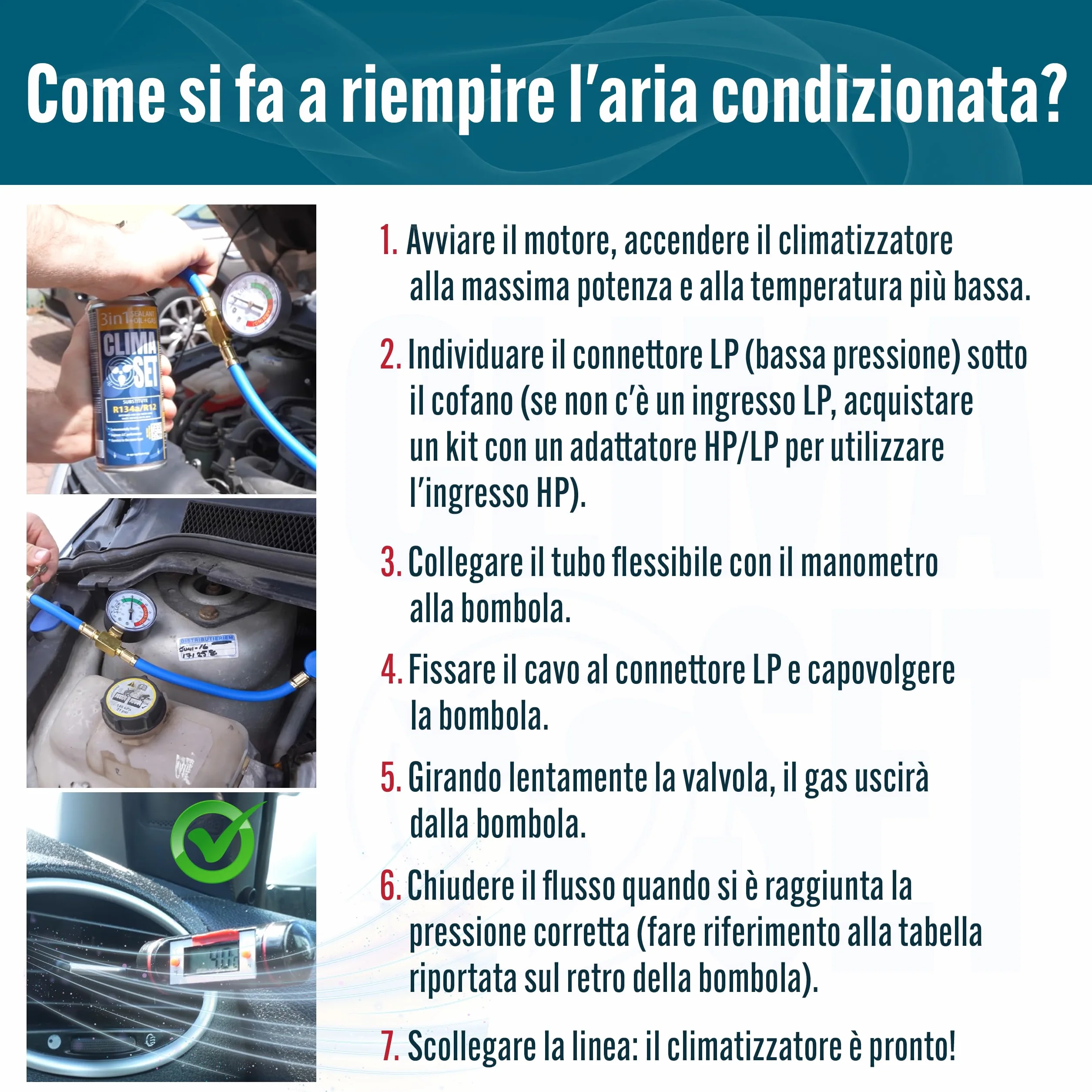 R1234yf Gas Refrigerante Sostitutivo - Liquido di Raffreddamento per Climatizzatore Auto - Bombola di Gas 5x235 g - Kit di Ricarica per Climatizzatore Auto - Ricarica per Climatizzatore