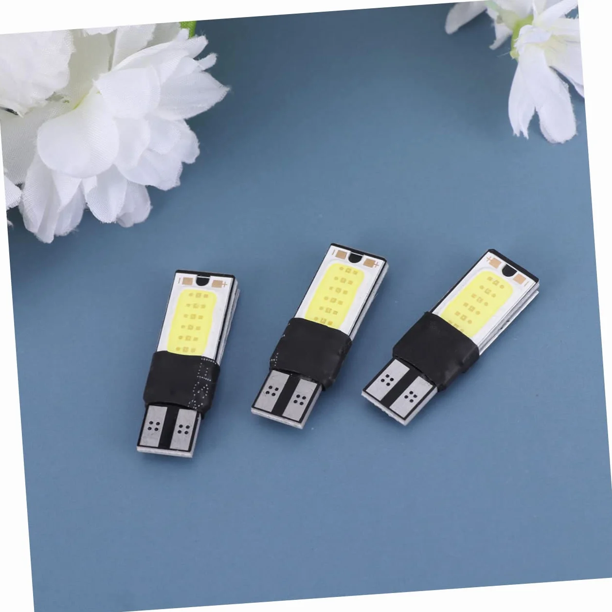 Lampade LED T10 W5W COB Can-bus Bianco 10 Pezzi per Auto Luce di Lettura Targa