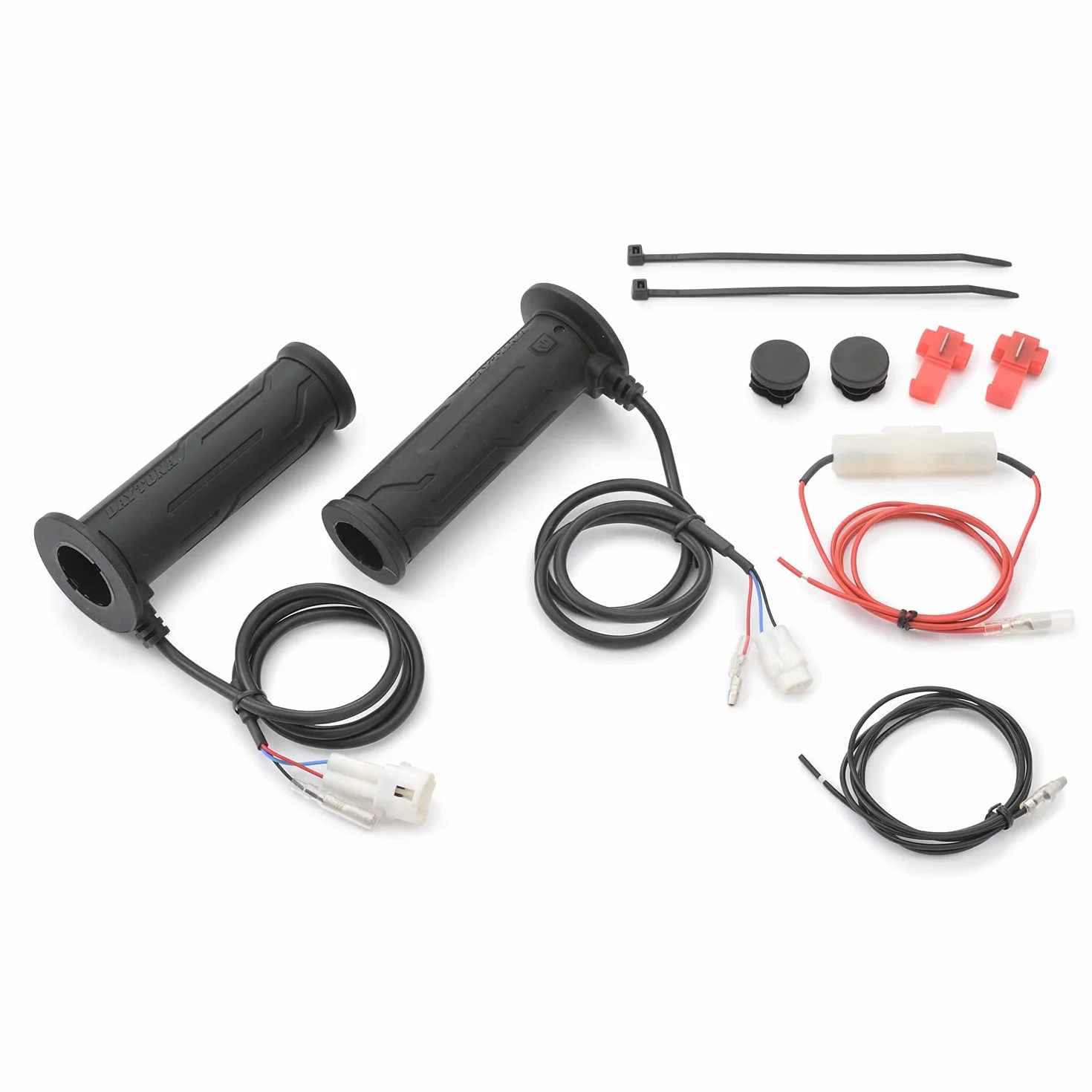 DAYTONA kit manopole riscaldate moto manubri 22,2mm terminale aperto/controllo mecc. con protezione batteria